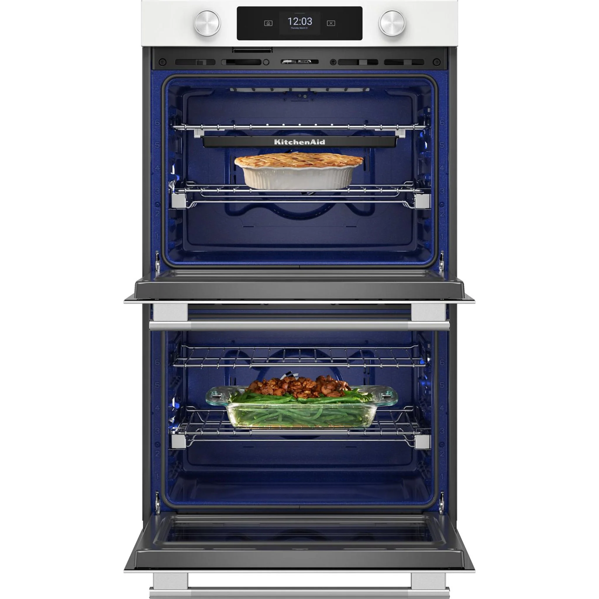 KitchenAid 30-inch Smart Electric Double Wall Oven with Assisted Cooking Modes - White - White (KOED730SWH) - Image 6