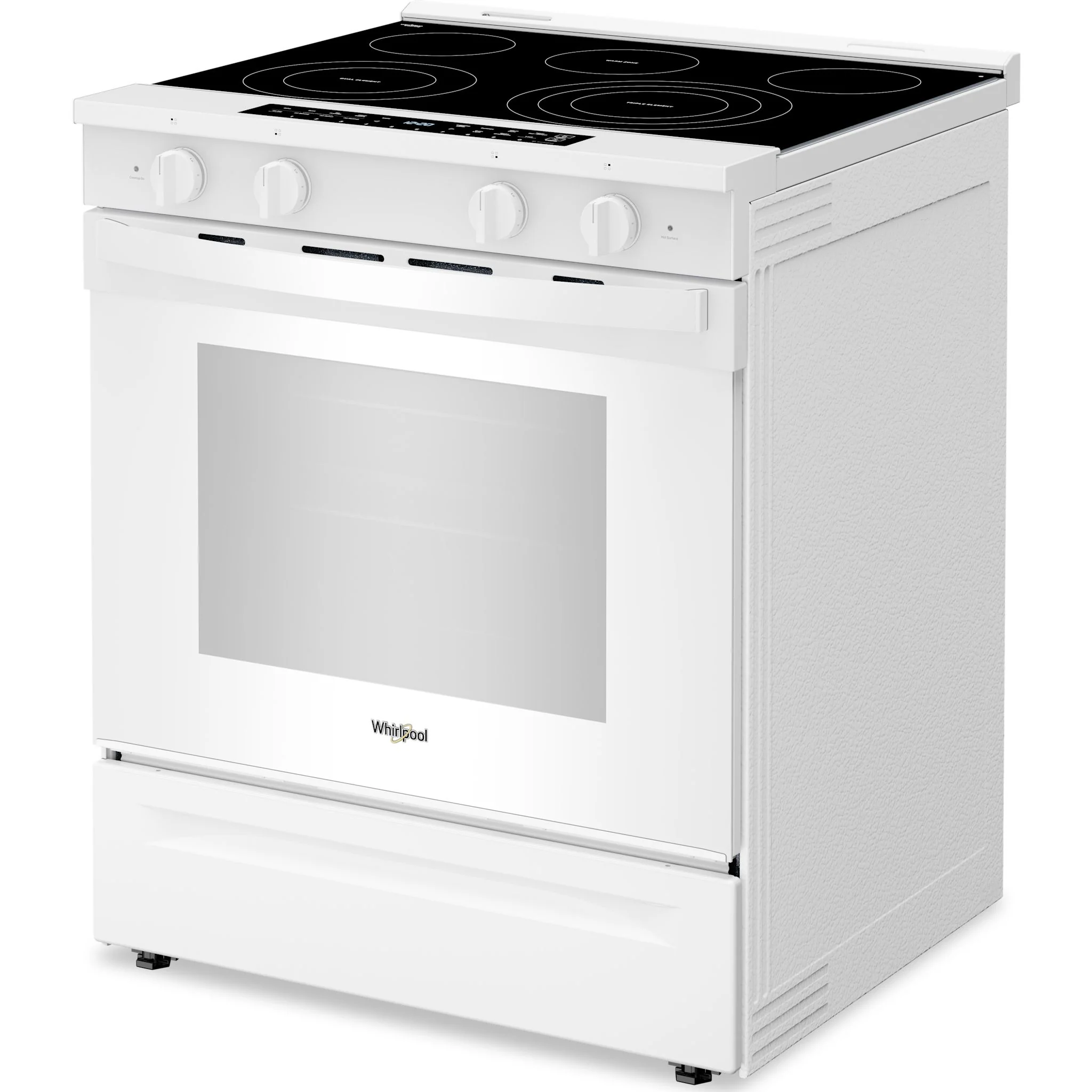 Whirlpool 30-Inch Smart Slide-In Electric Range with Air Fry, WipeClean Coating, Steam/Self Clean & High Speed Preheat - White (YWSES7530RW) - Image 2