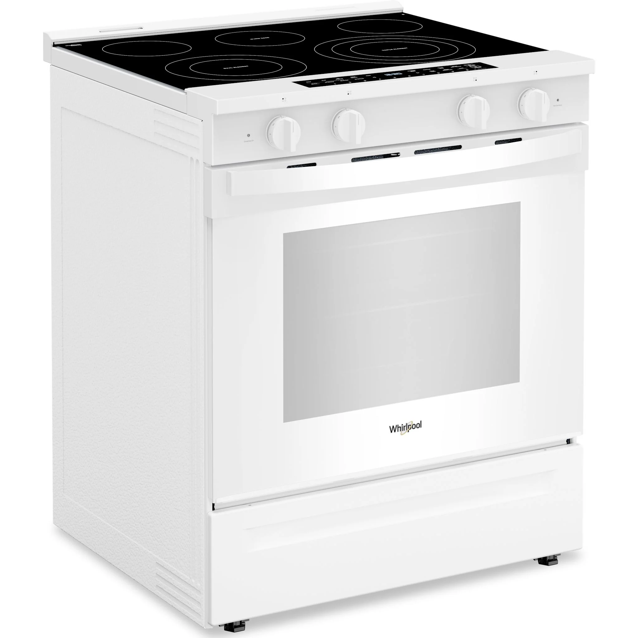 Whirlpool 30-Inch Smart Slide-In Electric Range with Air Fry, WipeClean Coating, Steam/Self Clean & High Speed Preheat - White (YWSES7530RW) - Image 4