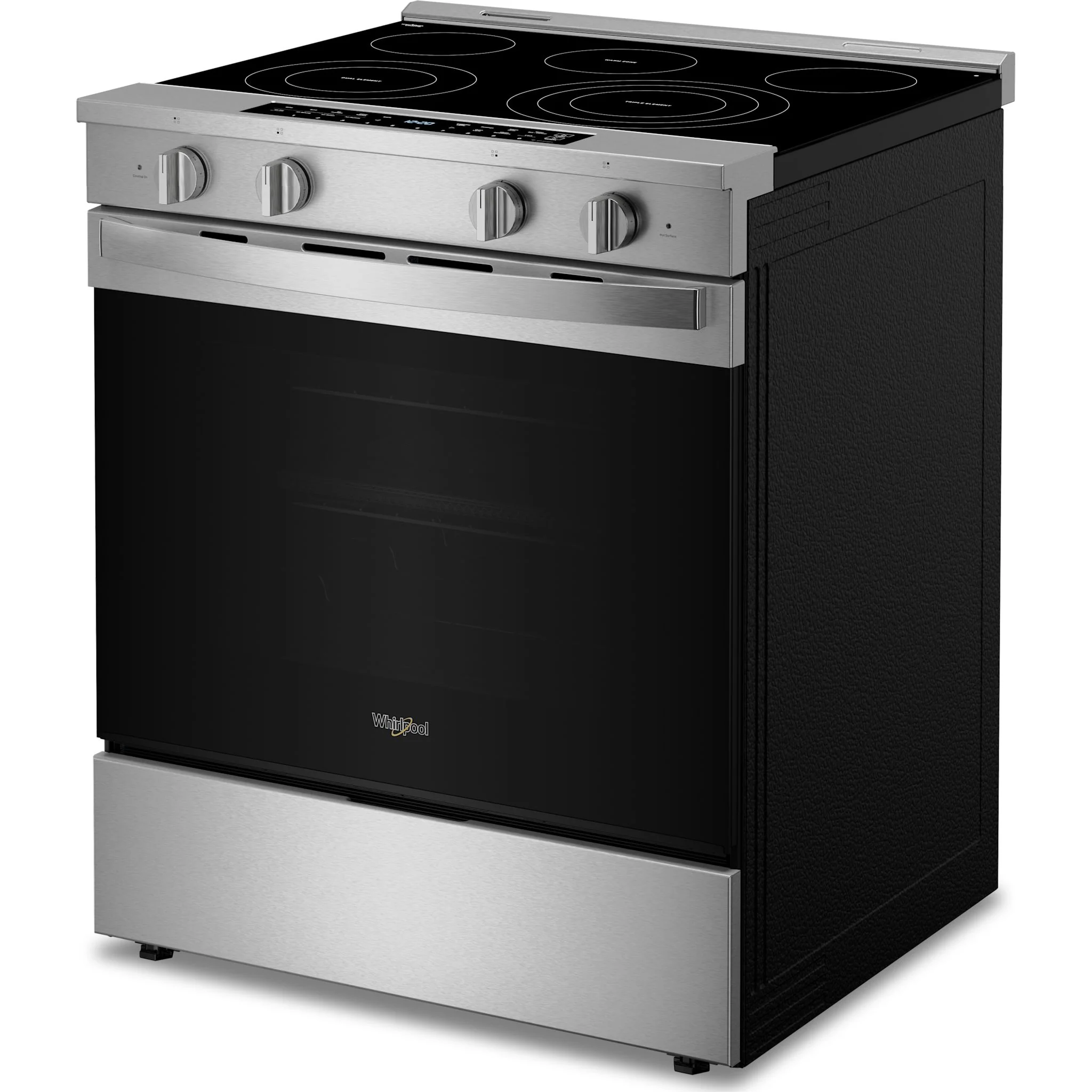 Whirlpool 30-Inch Smart Slide-In Electric Range with Air Fry & WipeClean Coating, Steam/Self Clean - Fingerprint Resistant Stainless (YWSES7530RZ) - Image 3