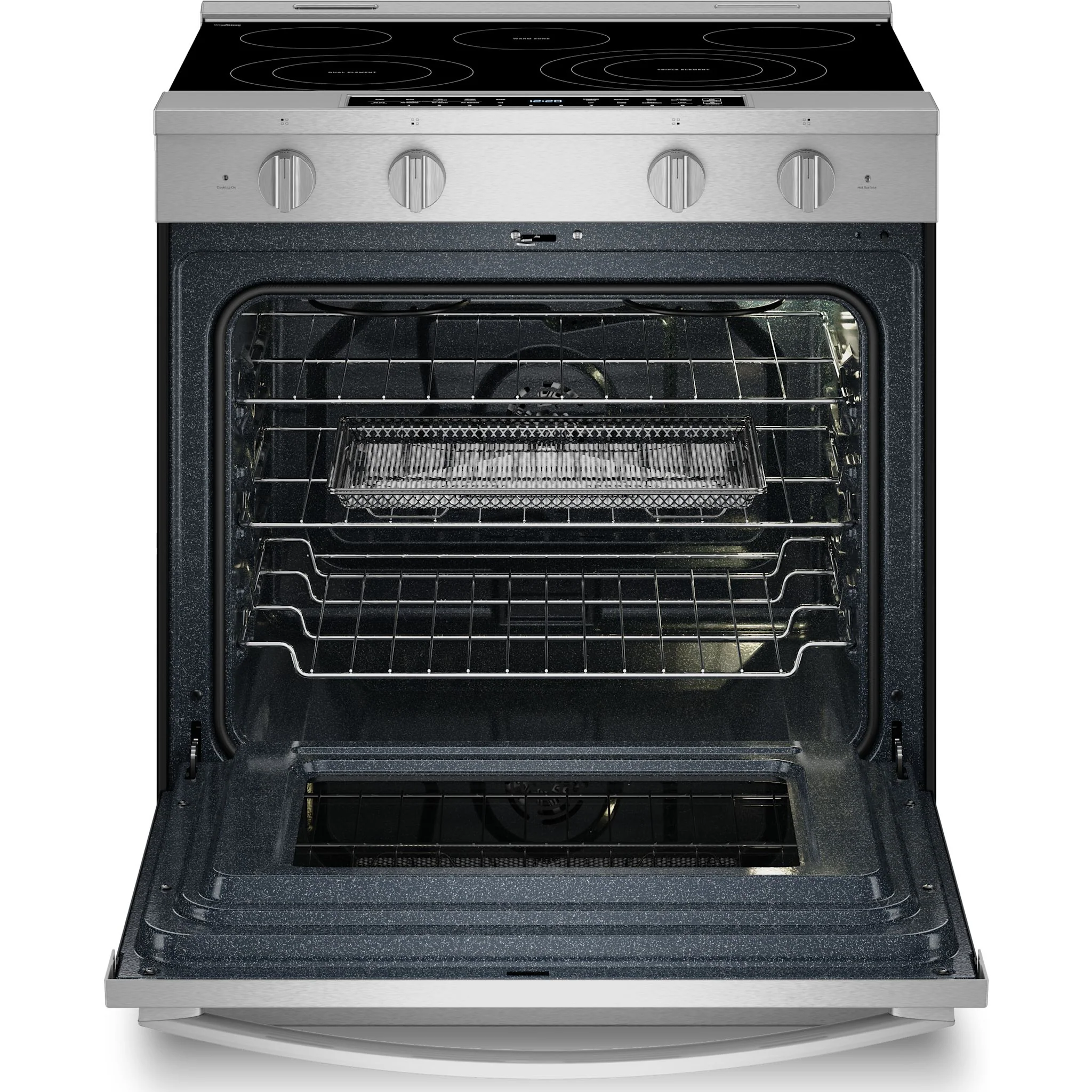Whirlpool 30-Inch Smart Slide-In Electric Range with Air Fry & WipeClean Coating, Steam/Self Clean - Fingerprint Resistant Stainless (YWSES7530RZ) - Image 6