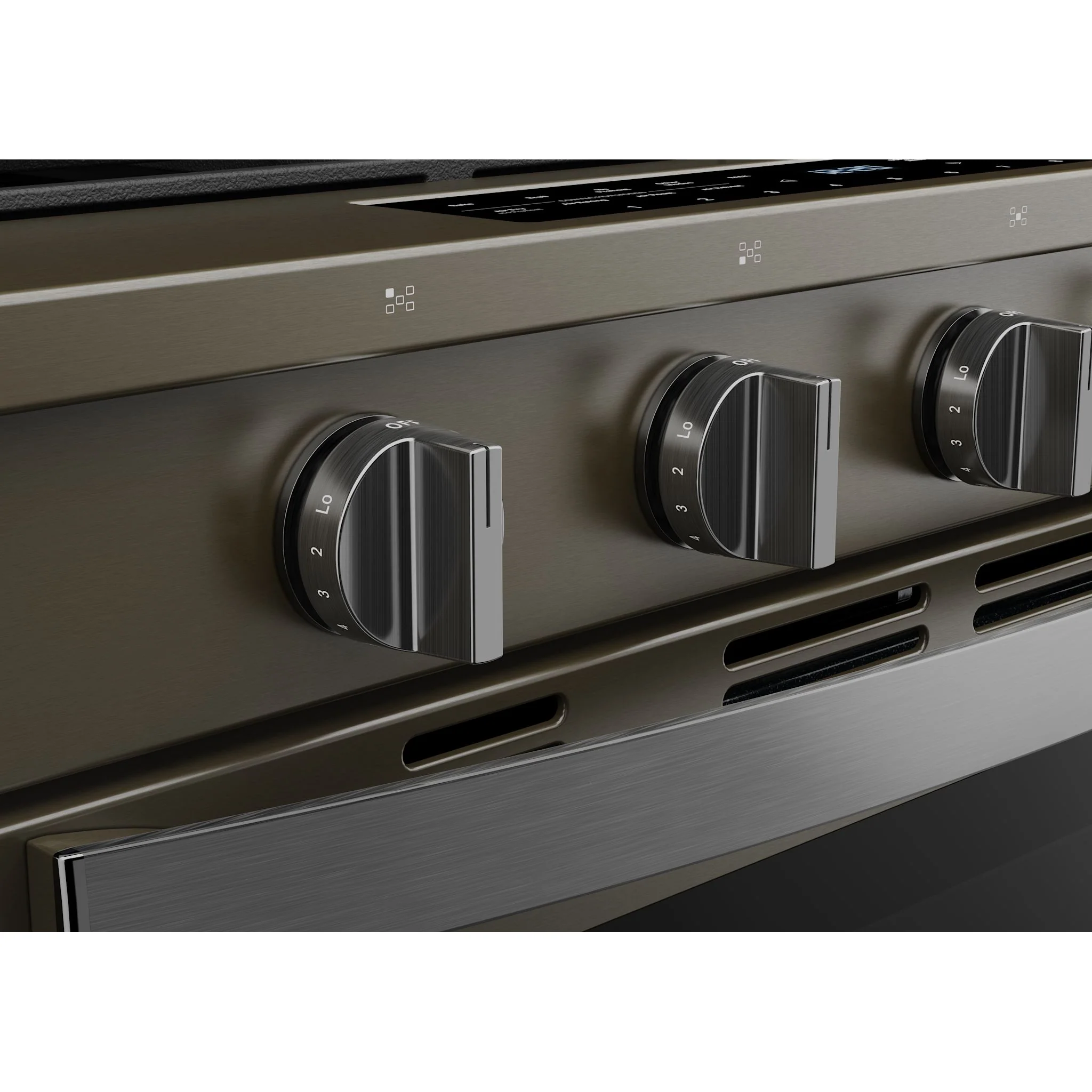 Whirlpool 30-Inch Smart Slide-In Gas Range with Air Fry, Steam/Self Clean & High Speed Preheat - Black Stainless (WSGS7530RV) - Image 4