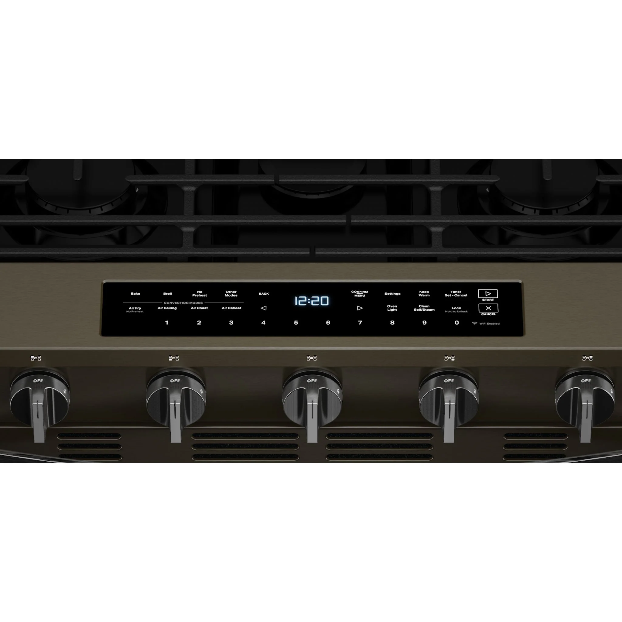 Whirlpool 30-Inch Smart Slide-In Gas Range with Air Fry, Steam/Self Clean & High Speed Preheat - Black Stainless (WSGS7530RV) - Image 7