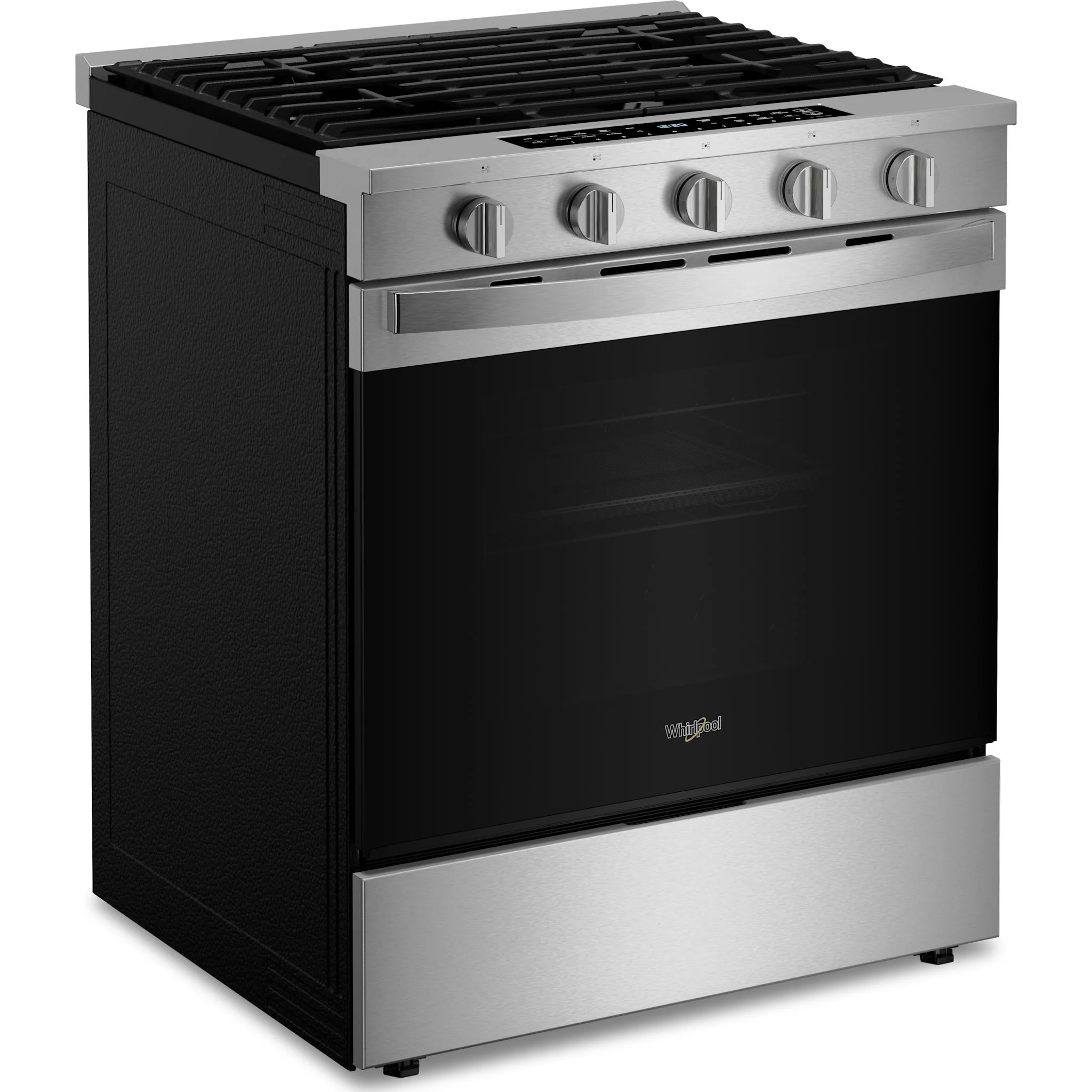Whirlpool 30-Inch Smart Slide-In Gas Range with Air Fry, Steam/Self Clean & High Speed Preheat - Fingerprint Resistant Stainless Steel (WSGS7530RZ) - Image 2