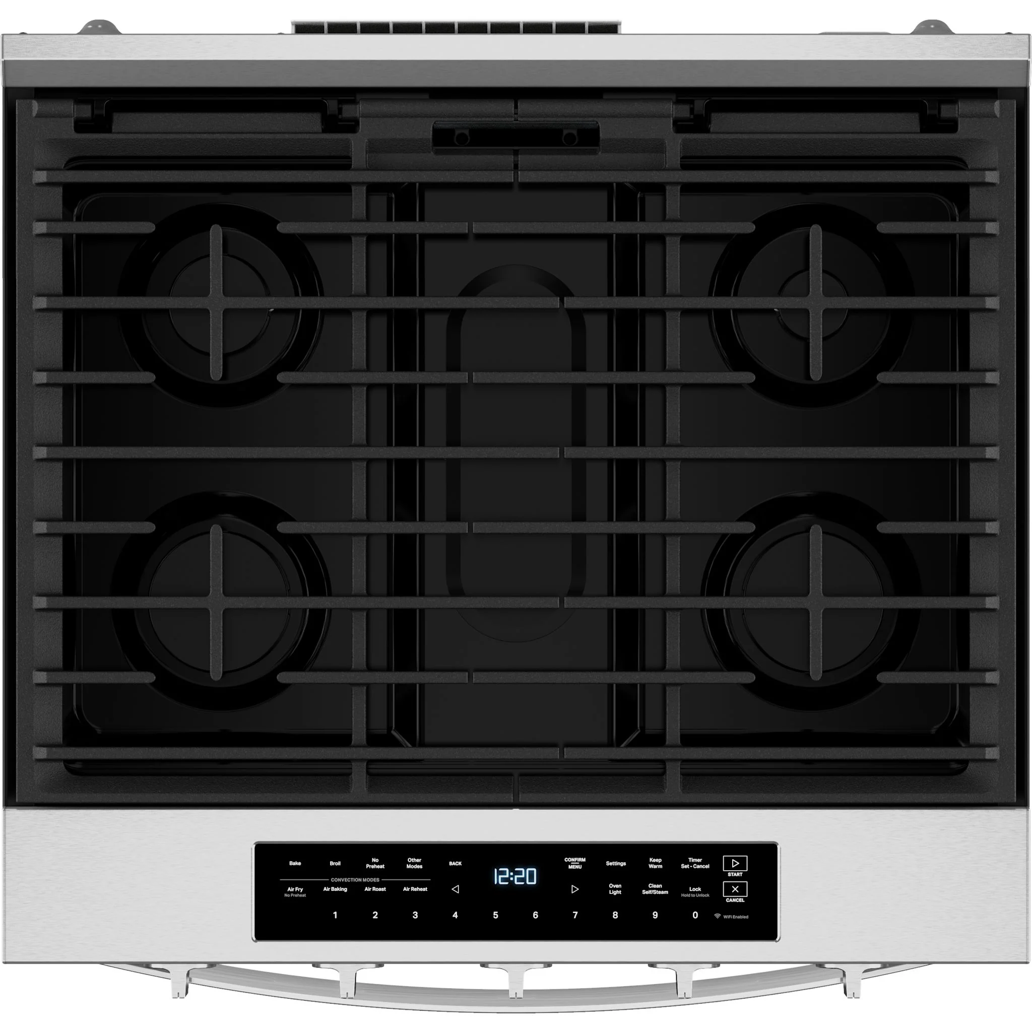 Whirlpool 30-Inch Smart Slide-In Gas Range with Air Fry, Steam/Self Clean & High Speed Preheat - Fingerprint Resistant Stainless Steel (WSGS7530RZ) - Image 4