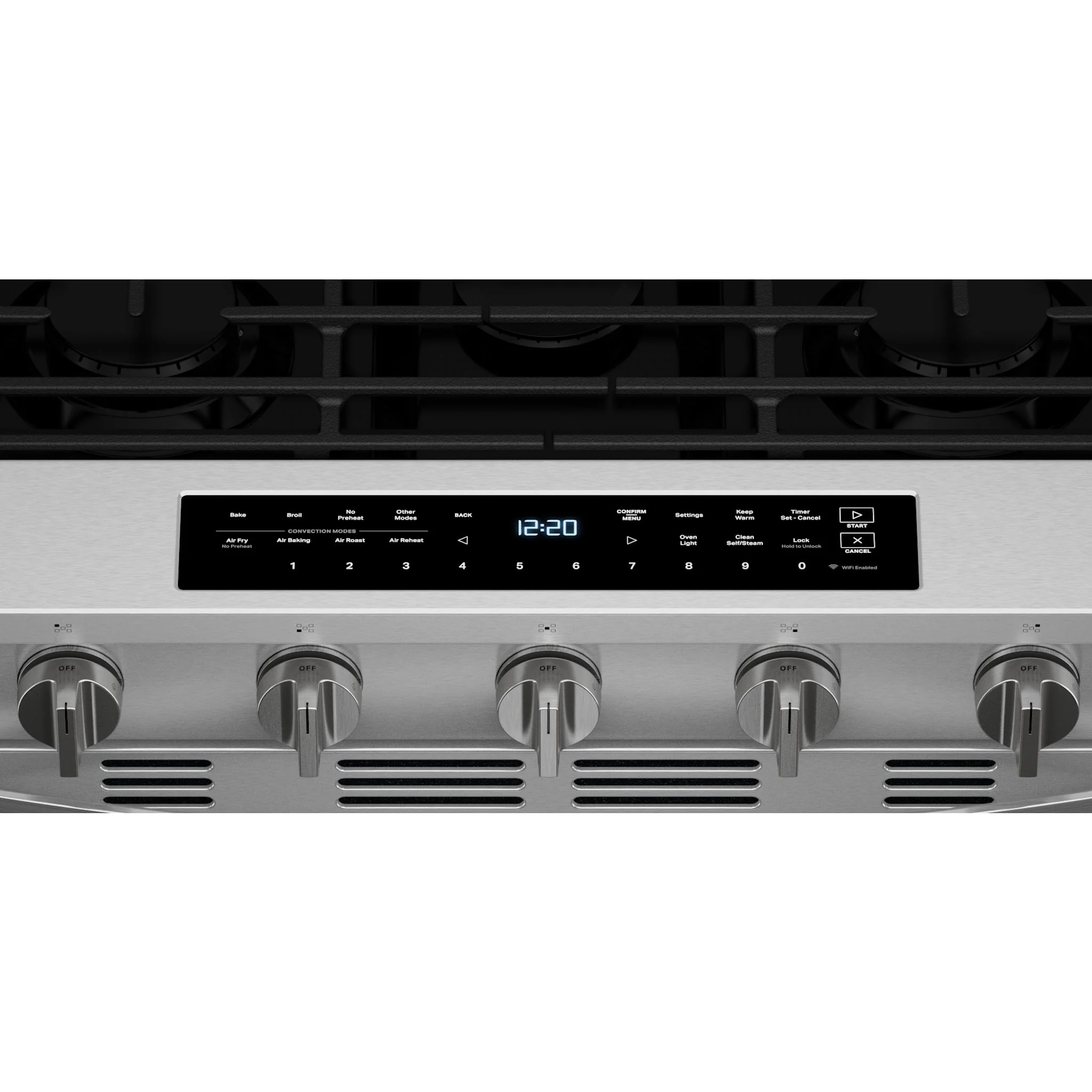 Whirlpool 30-Inch Smart Slide-In Gas Range with Air Fry, Steam/Self Clean & High Speed Preheat - Fingerprint Resistant Stainless Steel (WSGS7530RZ) - Image 6
