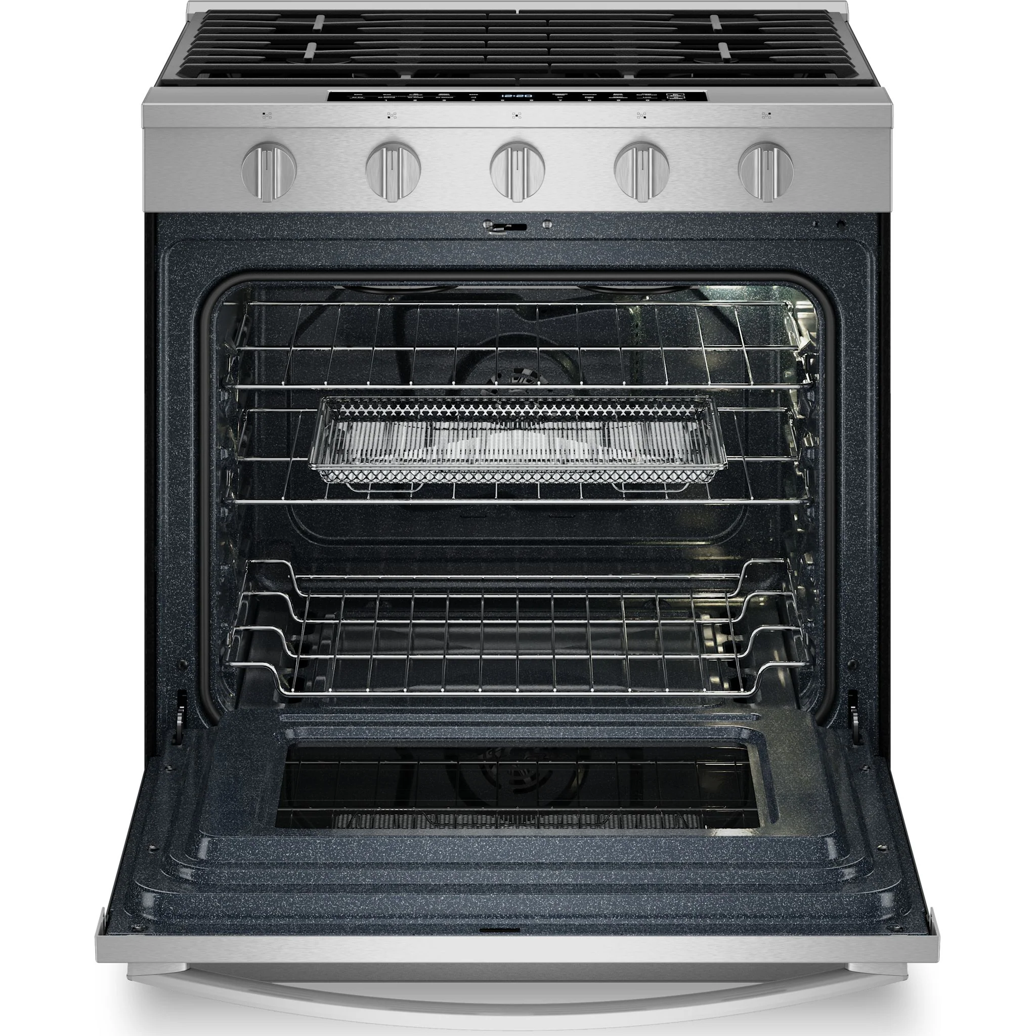 Whirlpool 30-Inch Smart Slide-In Gas Range with Air Fry, Steam/Self Clean & High Speed Preheat - Fingerprint Resistant Stainless Steel (WSGS7530RZ) - Image 8