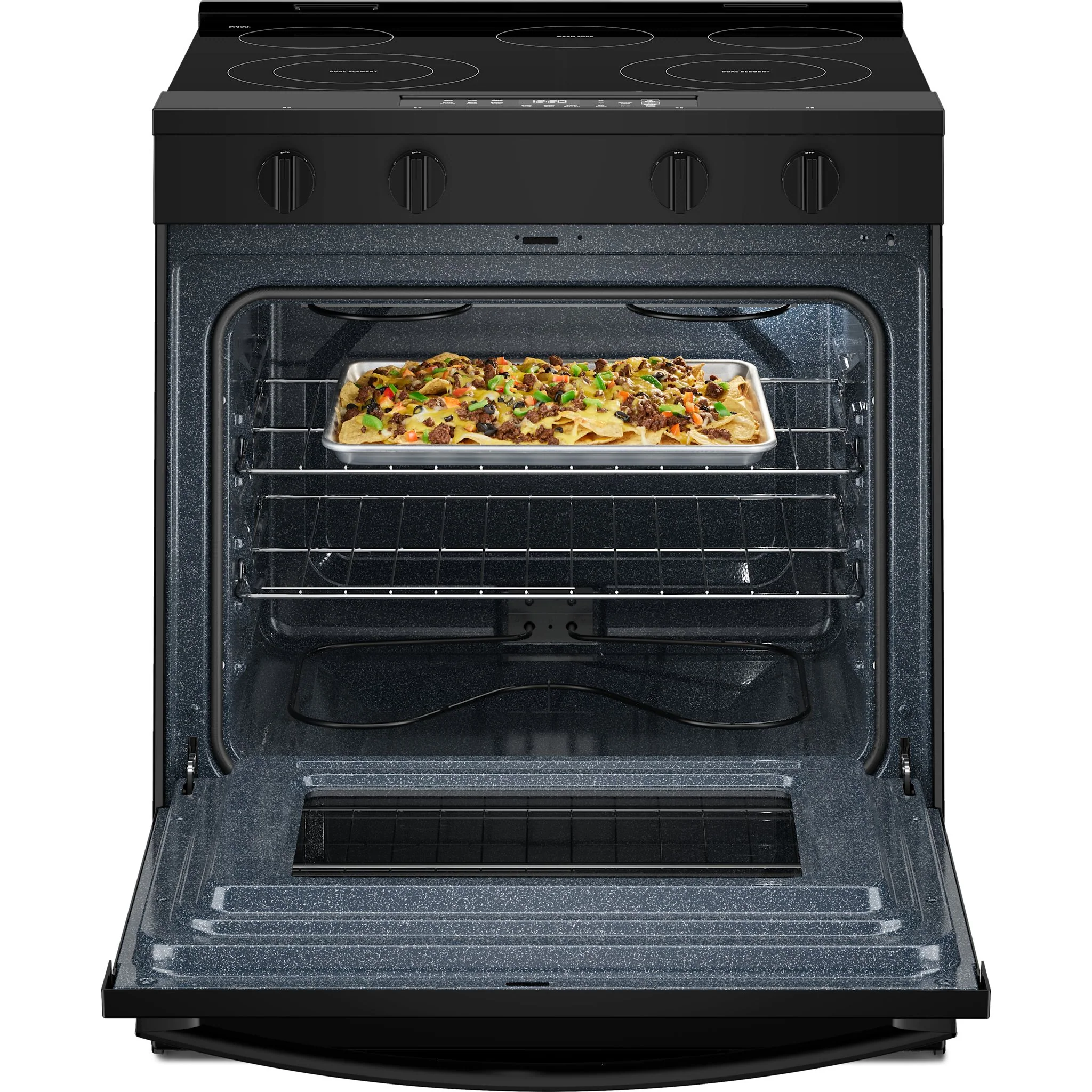 Whirlpool 30-inch Electric Smart Range with No Preheat Mode and Steam Clean - Black (YWSES3330TB) - Image 4