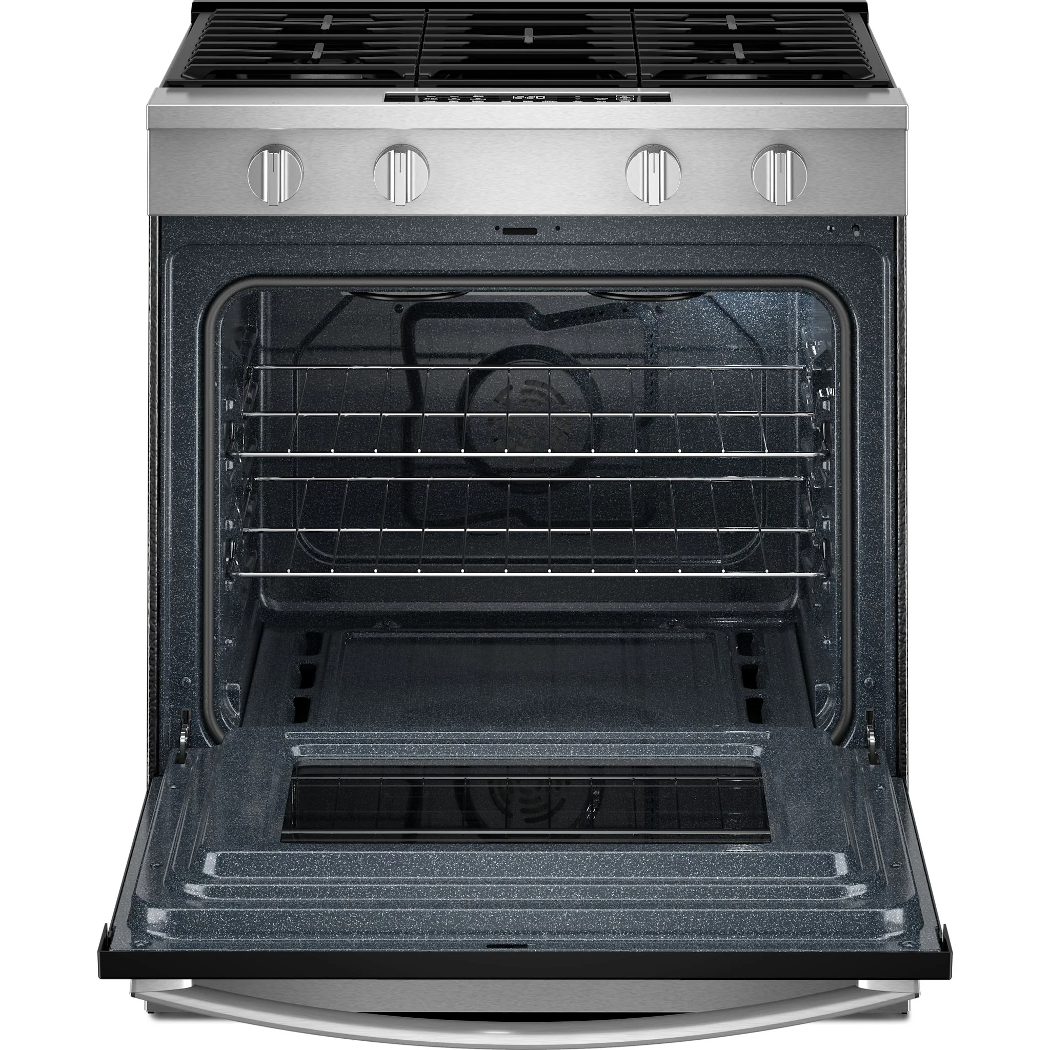 Whirlpool 30-inch Gas Smart Range with Air Cooking Technology and Steam Clean - Fingerprint Resistant Stainless Steel (WSGS4530TZ) - Image 5