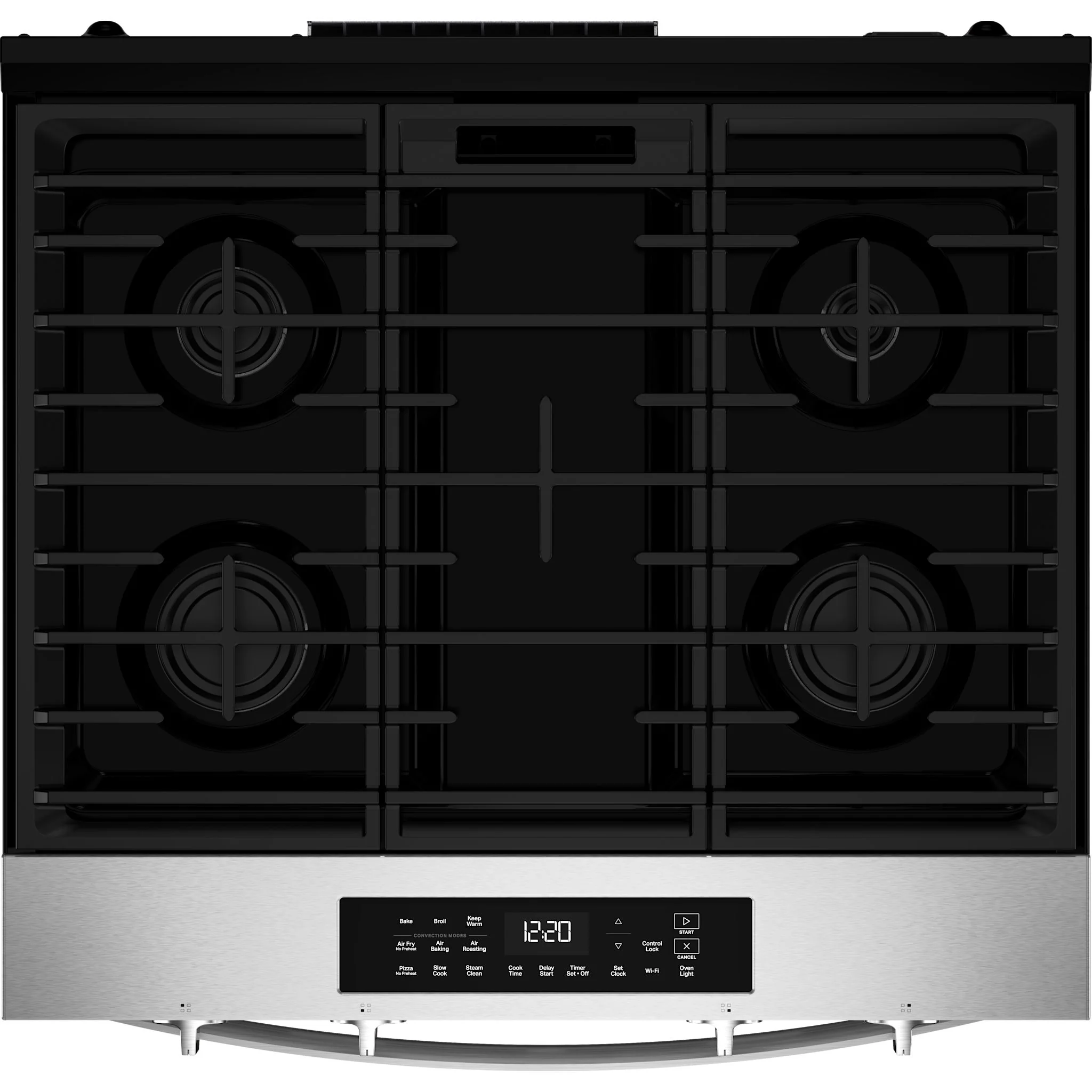 Whirlpool 30-inch Gas Smart Range with Air Cooking Technology and Steam Clean - Fingerprint Resistant Stainless Steel (WSGS4530TZ) - Image 7