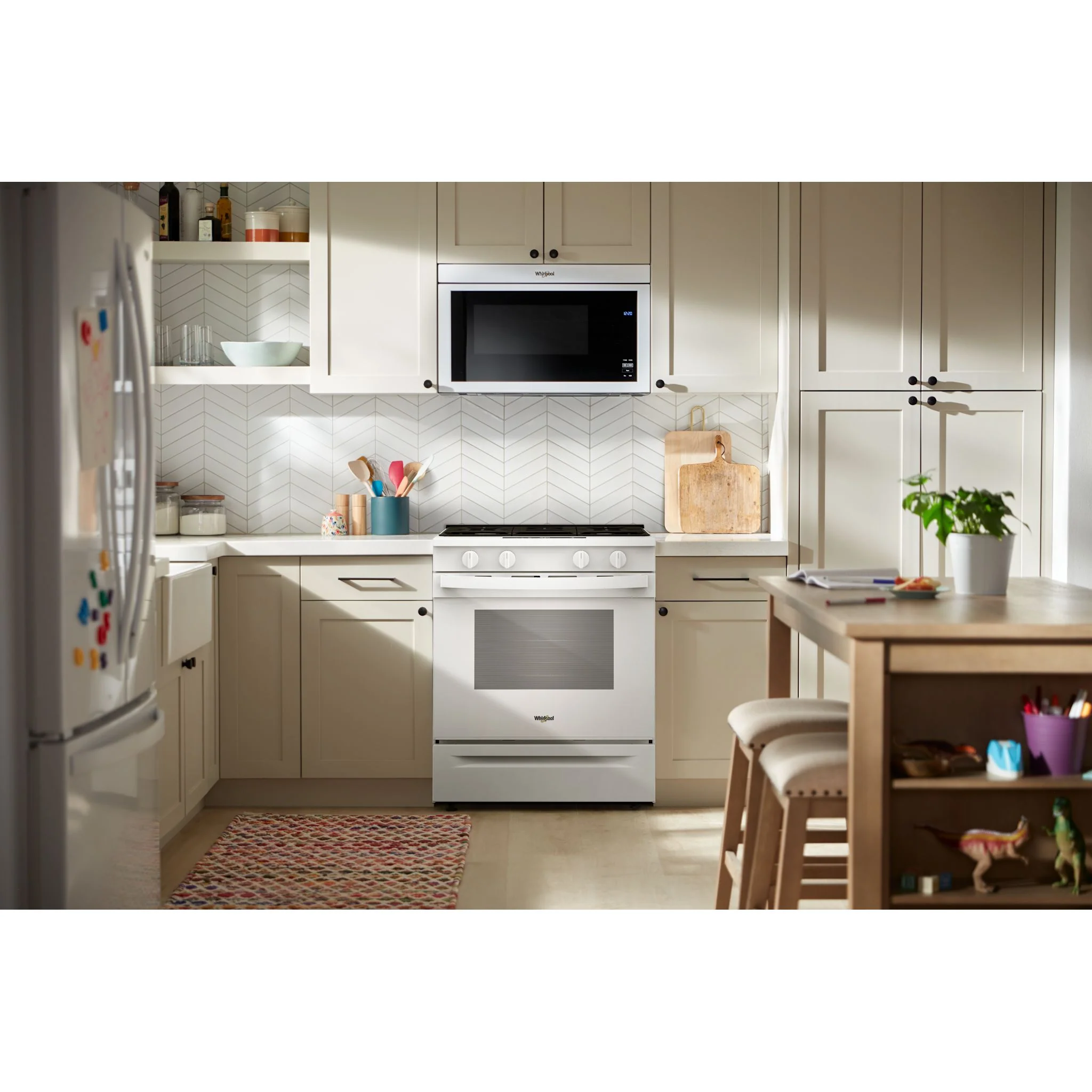Whirlpool 30-inch Gas Smart Range with Air Cooking Technology and Steam Clean - White (WSGS4530TW - Image 8
