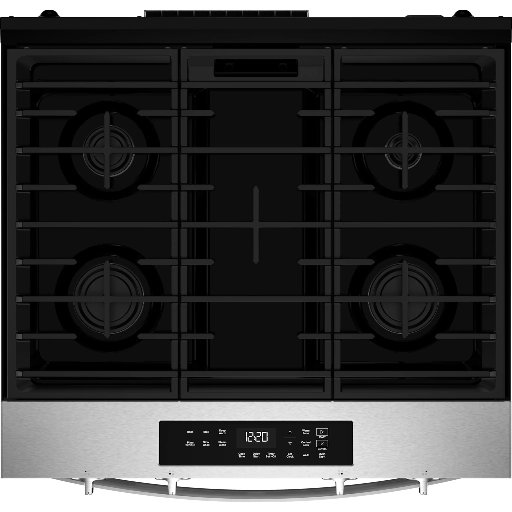 Whirlpool 30-inch Gas Smart Range with No Preheat Mode and Steam Clean - Stainless Steel (WSGS3330TS) - Image 4
