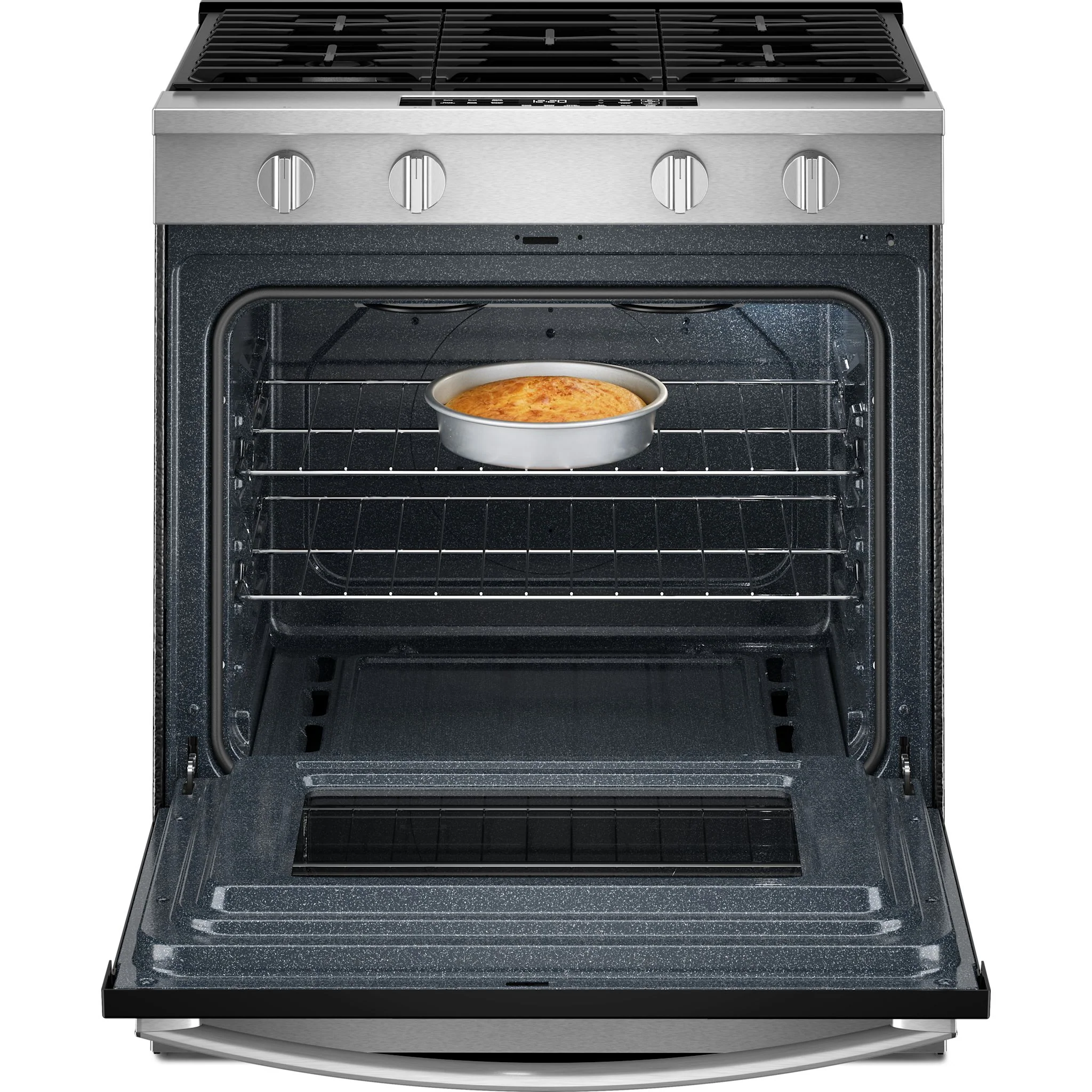 Whirlpool 30-inch Gas Smart Range with No Preheat Mode and Steam Clean - Stainless Steel (WSGS3330TS) - Image 5