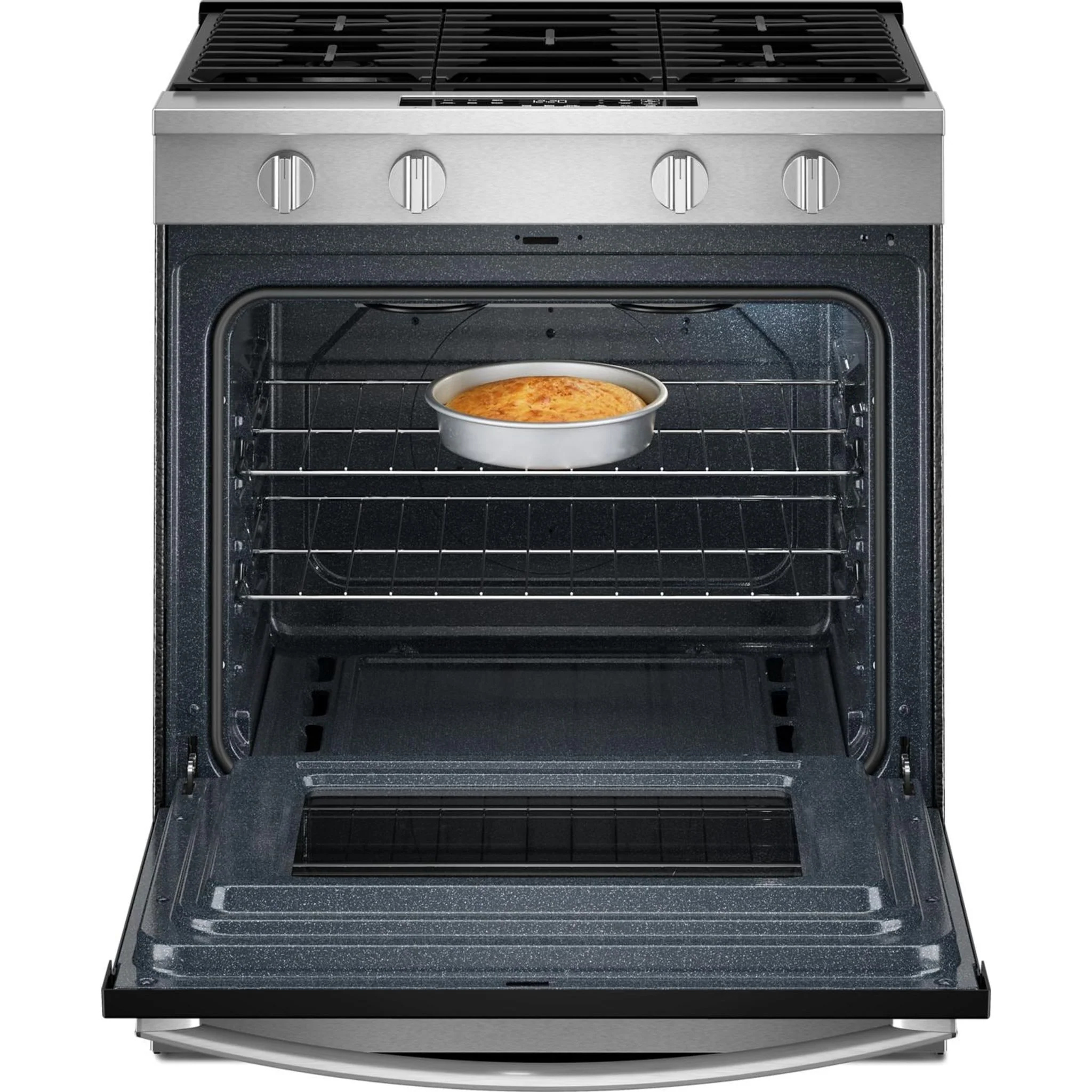 Whirlpool 30-inch Gas Smart Range with No Preheat Mode and Steam Clean - Stainless Steel (WSGS3330TS) - Image 9
