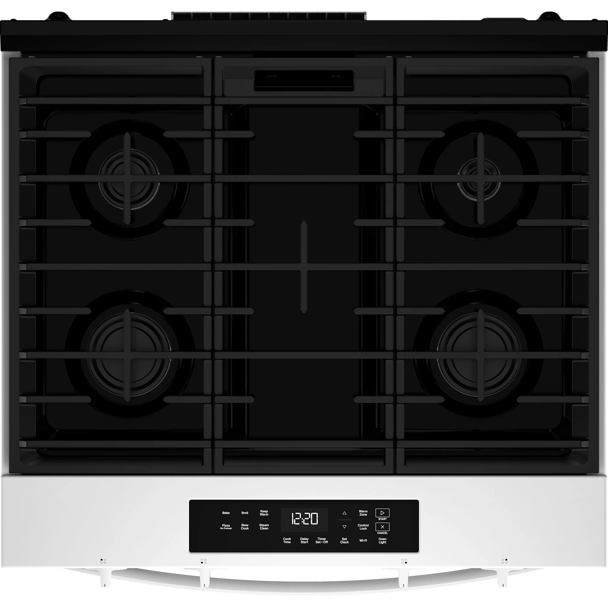 Whirlpool 30-inch Gas Smart Range with No Preheat Mode and Steam Clean - White (WSGS3330TW) - Image 5