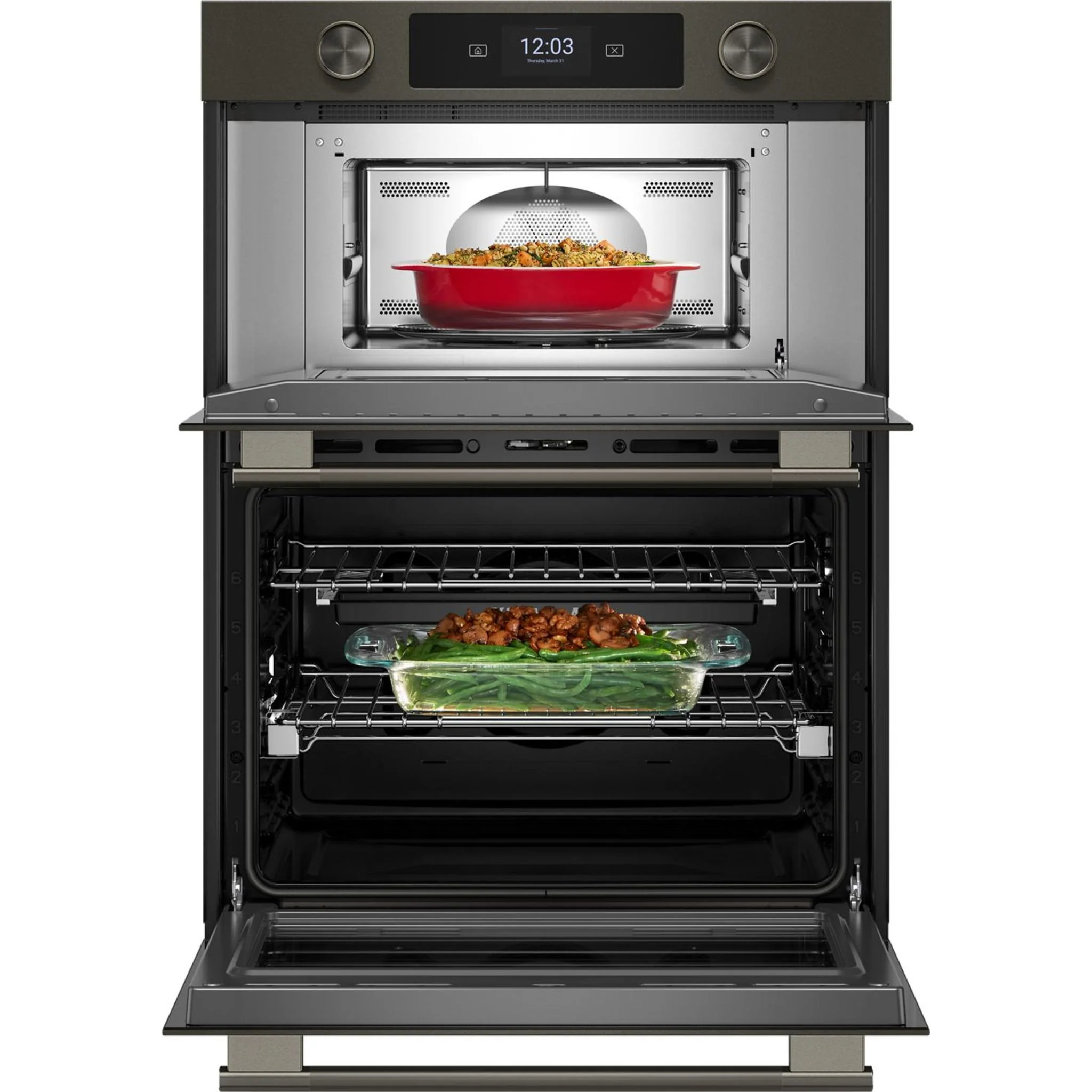 KitchenAid 30" Microwave/Wall Oven (KOEC930SBE) - Black Ore - Image 2