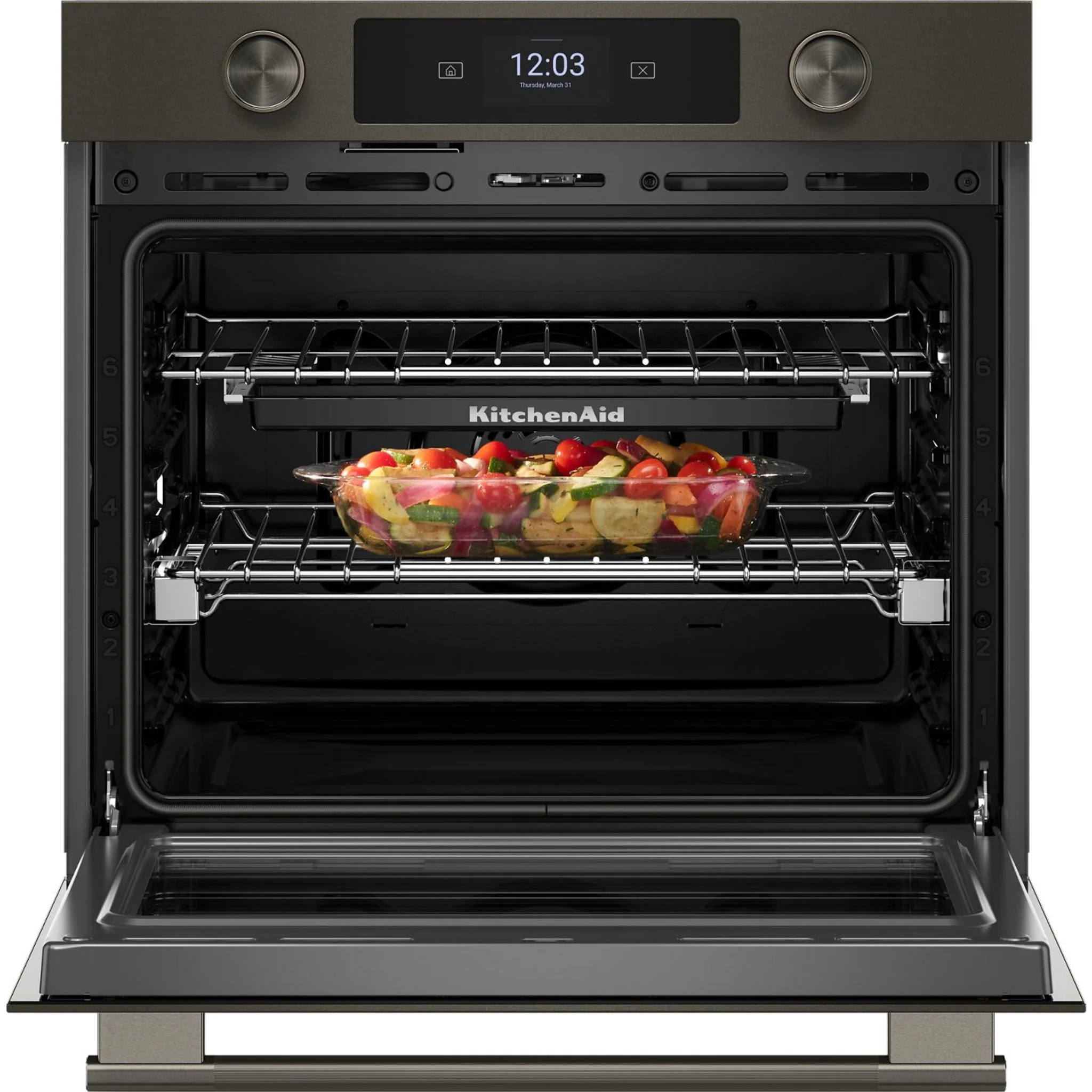 KitchenAid 30" Single Wall Oven (KOES930SBE) - Black Ore - Image 2