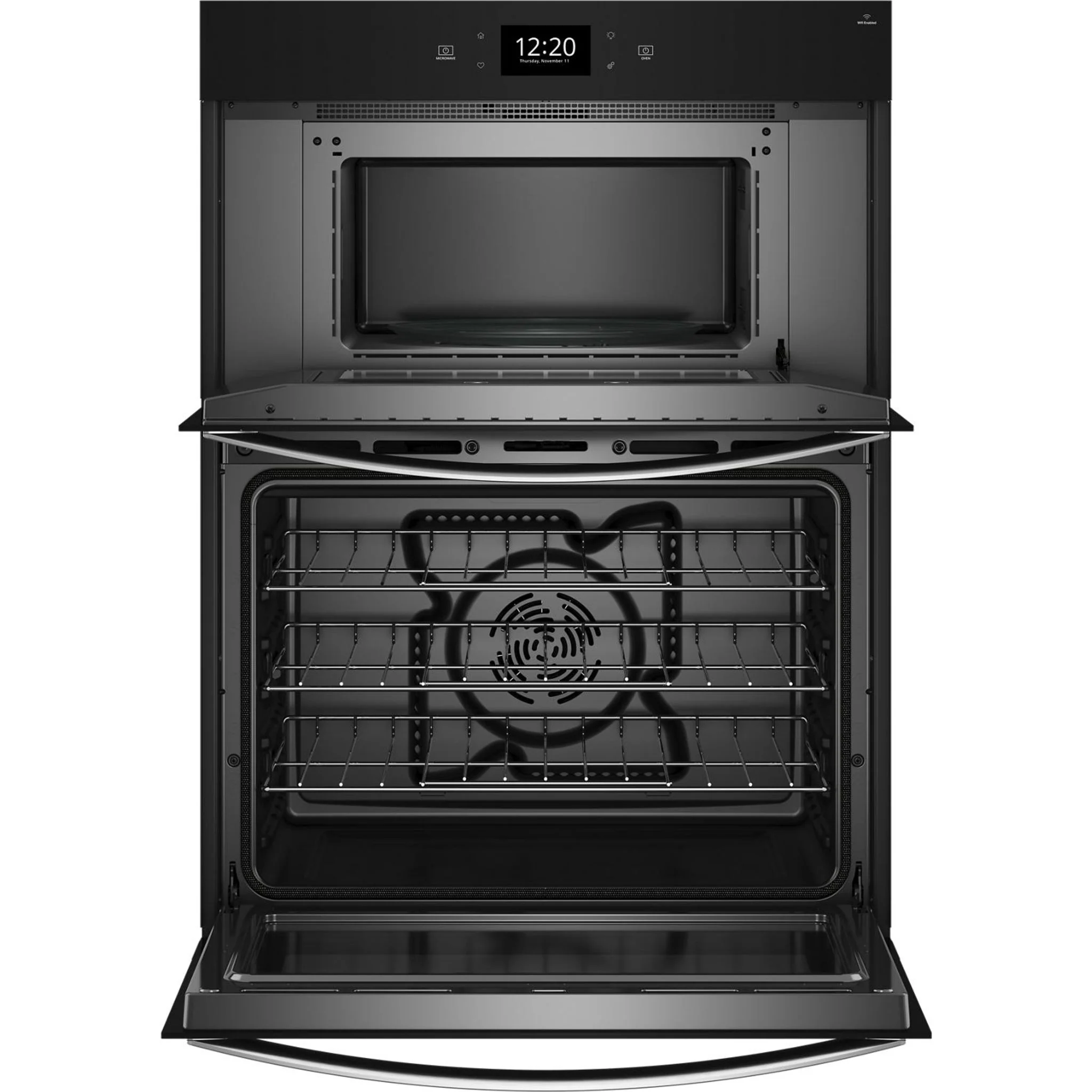 Whirlpool 6.4 Cu. Ft. Wall Oven Microwave Combo with Air Fry -Black Stainless (WOEC7030PV) - Image 5