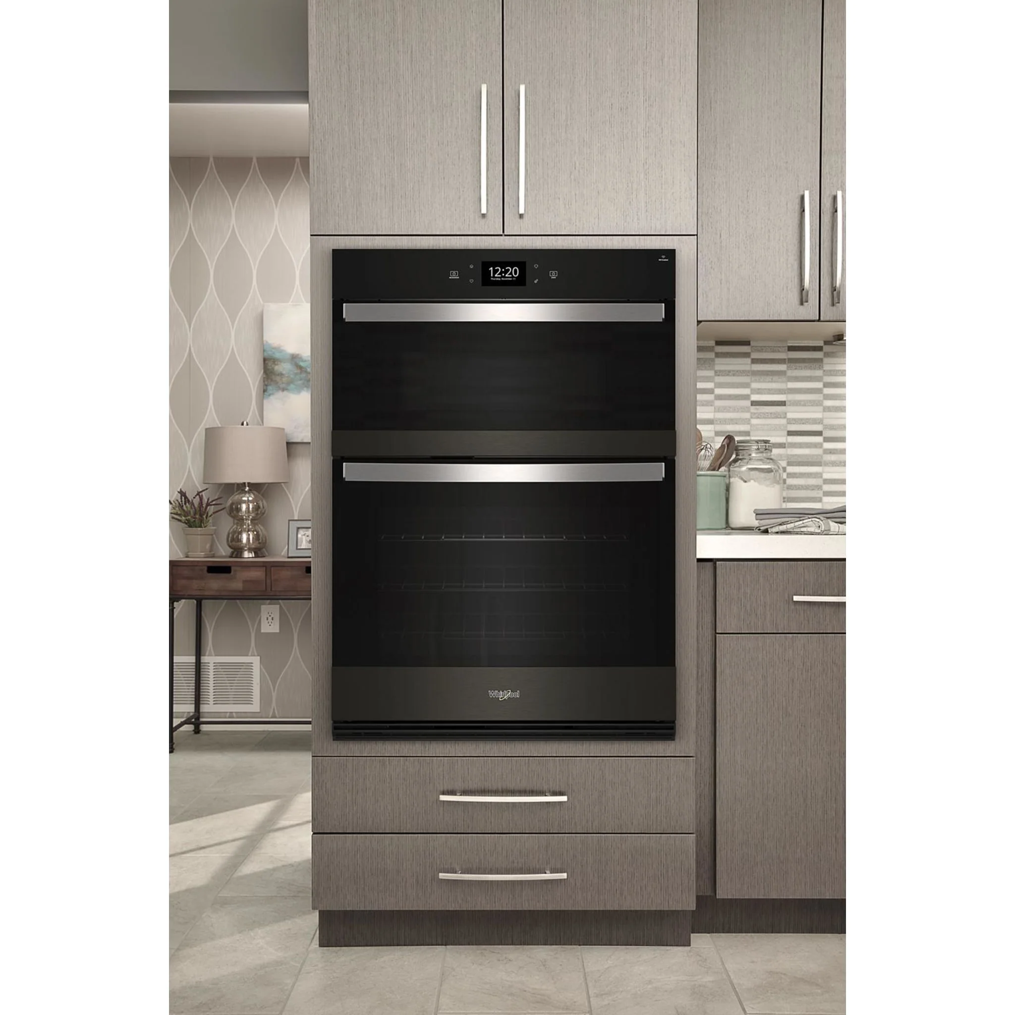 Whirlpool 6.4 Cu. Ft. Wall Oven Microwave Combo with Air Fry -Black Stainless (WOEC7030PV) - Image 6