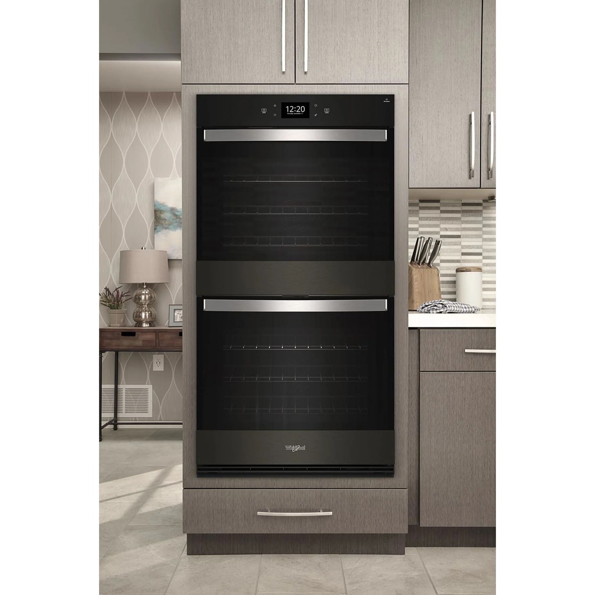 Whirlpool 10.0 Cu. Ft. Double Smart Wall Oven with Air Fry -Black Stainless (WOED7030PV) - Image 14