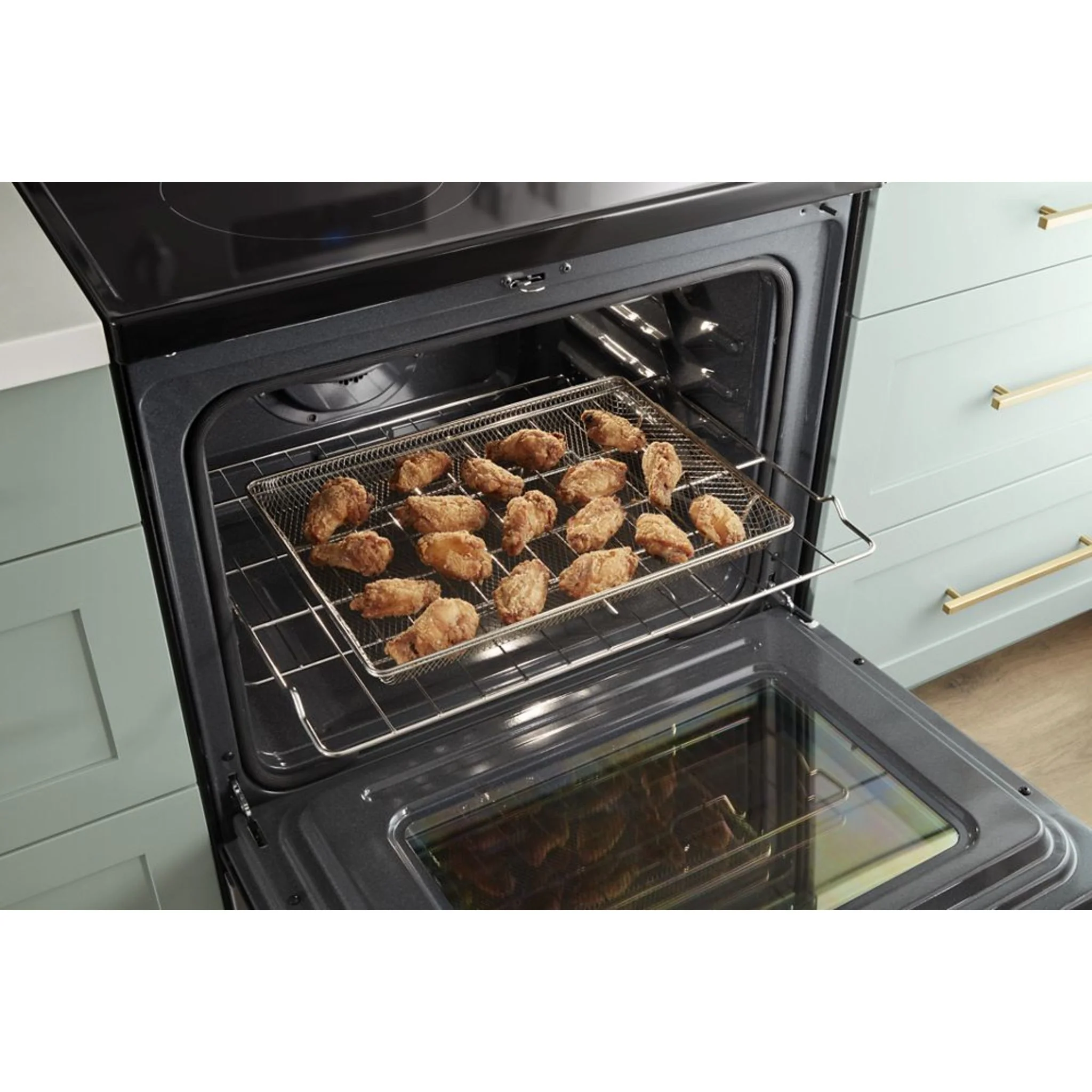 Whirlpool 10.0 Cu. Ft. Double Smart Wall Oven with Air Fry -Fingerprint Resistant Stainless Steel (WOED7030PZ) - Image 2