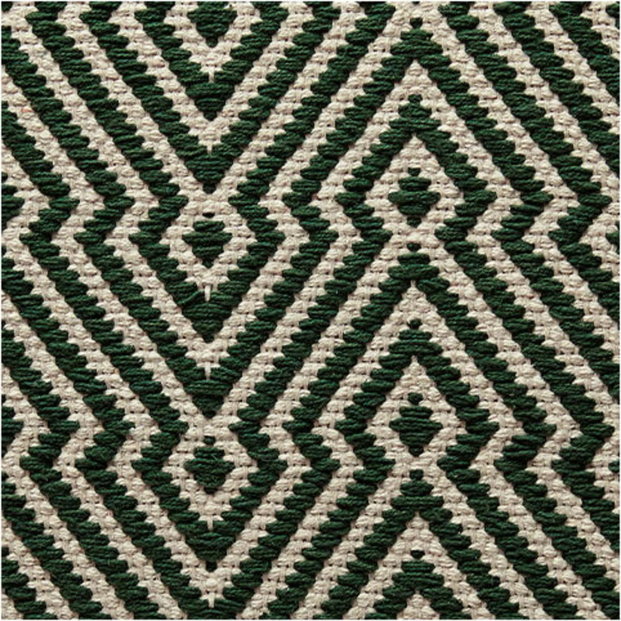 Abacy Pouf - Green/Ivory - Image 3