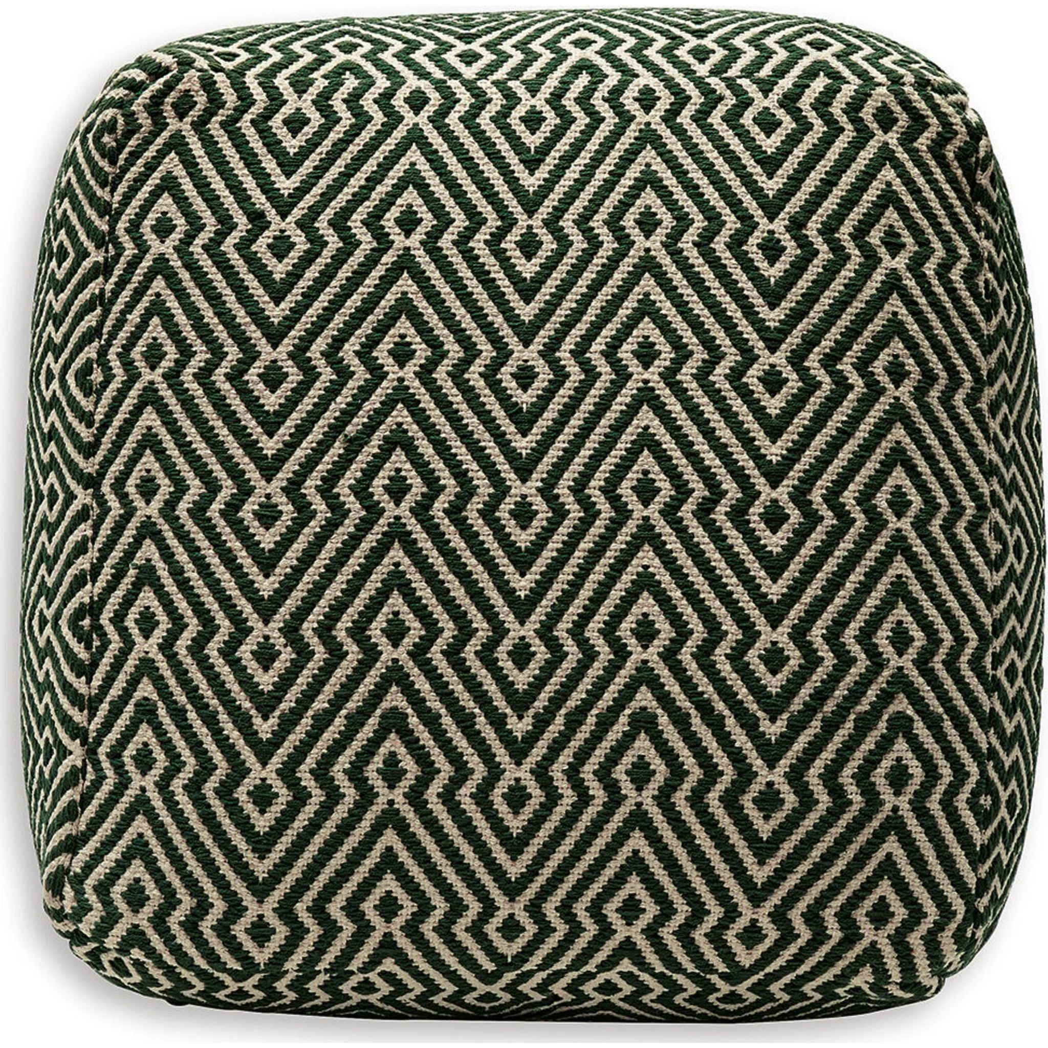 Abacy Pouf - Green/Ivory - Image 4