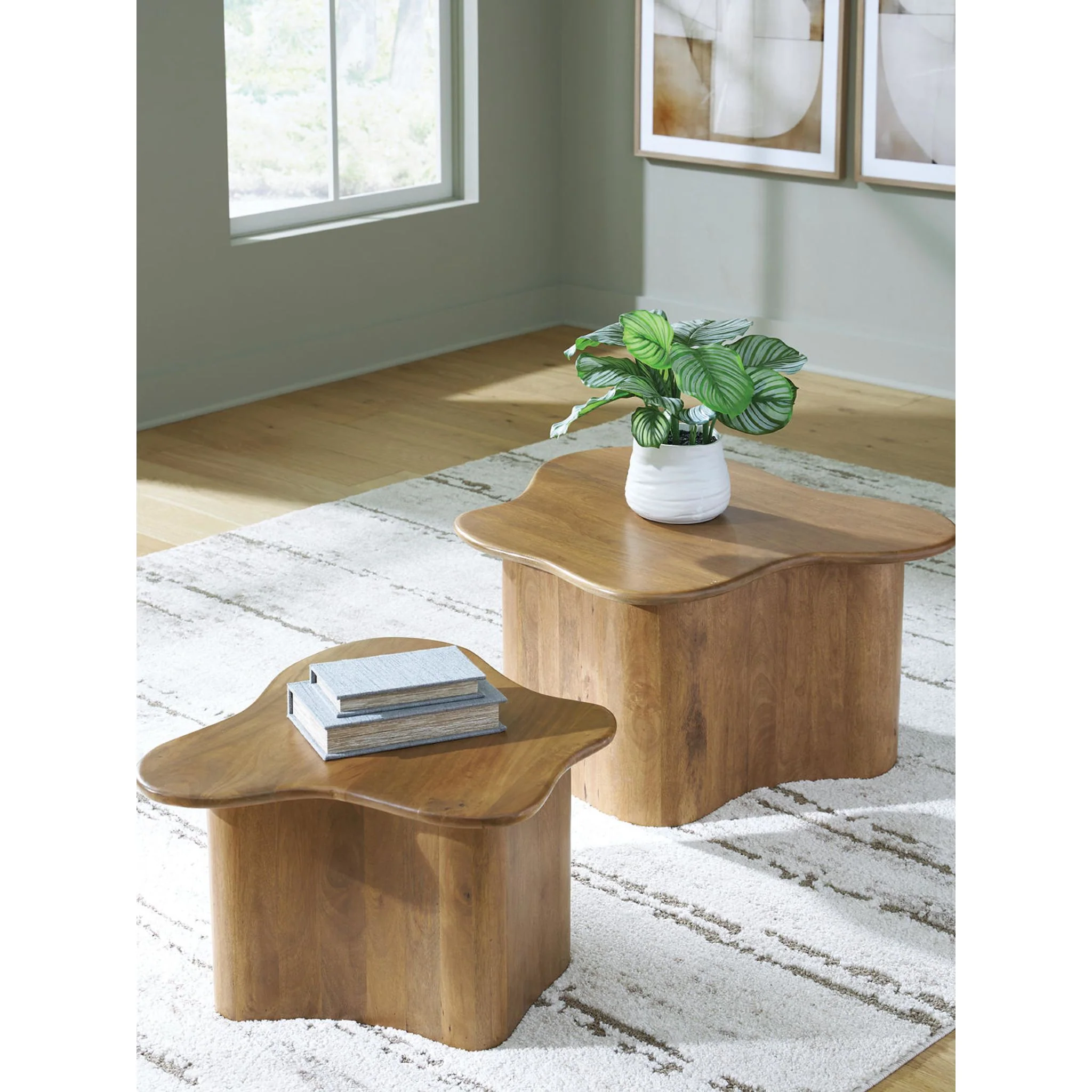 Abeford Accent Coffee Table (Set of 2) - Brown - Image 3