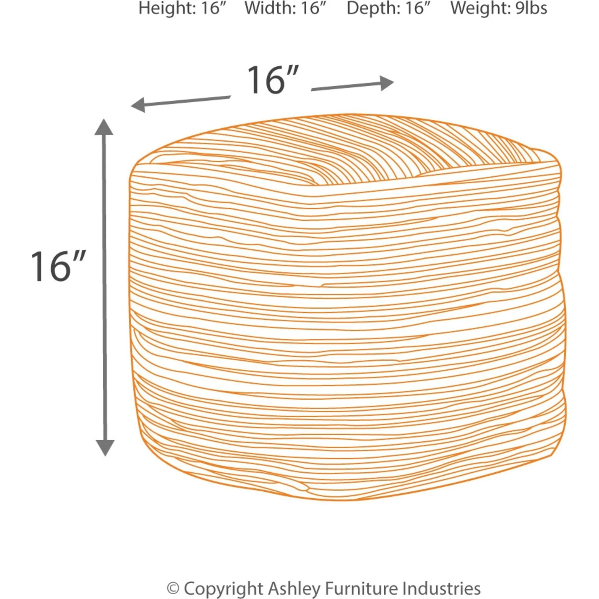 Absalom Pouf - Natural - Image 5