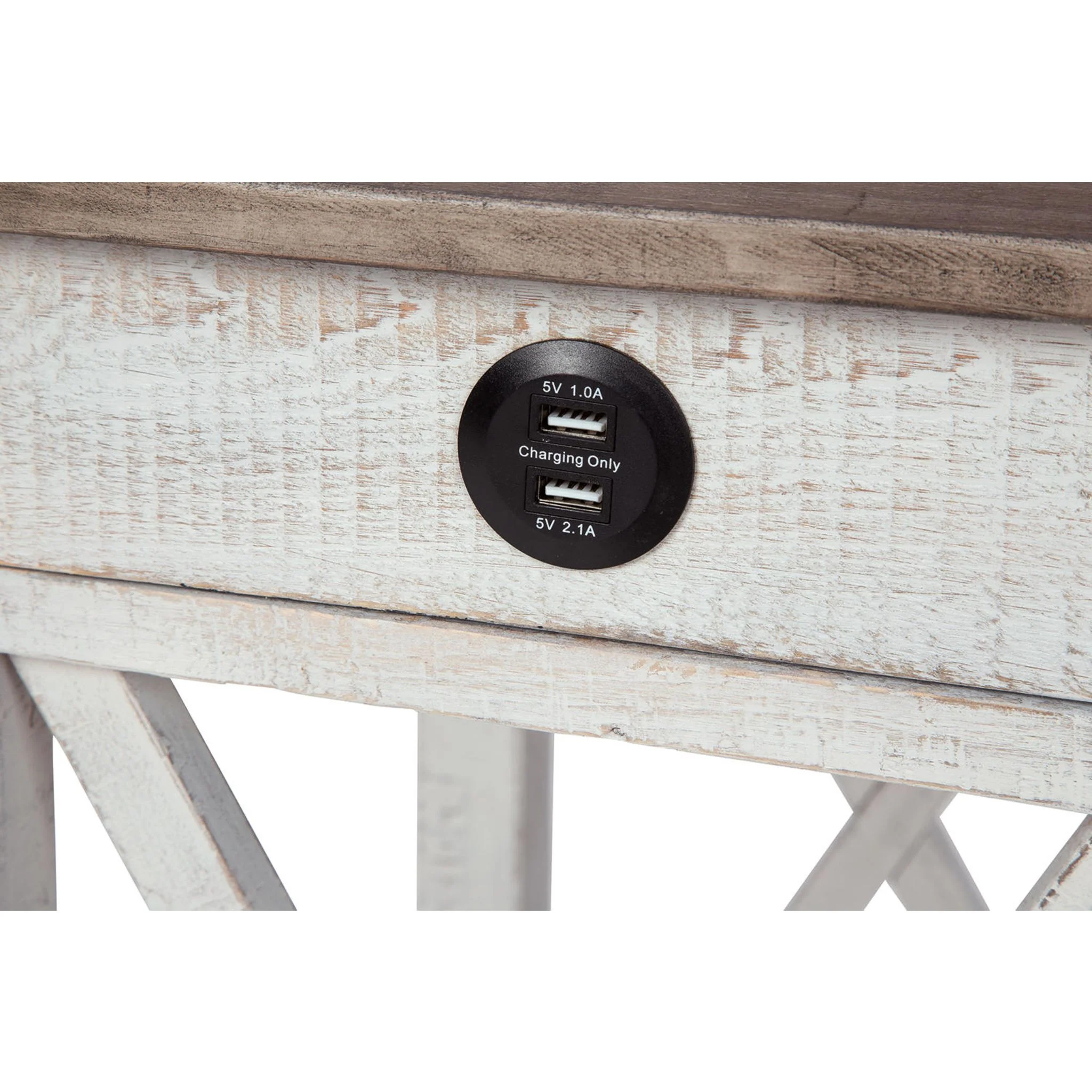 Adalane Accent Table - White/Gray - Image 26
