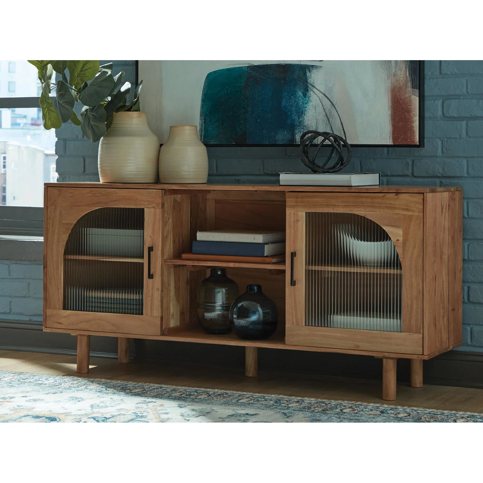 Adway Accent Cabinet - Natural Brown - Image 2