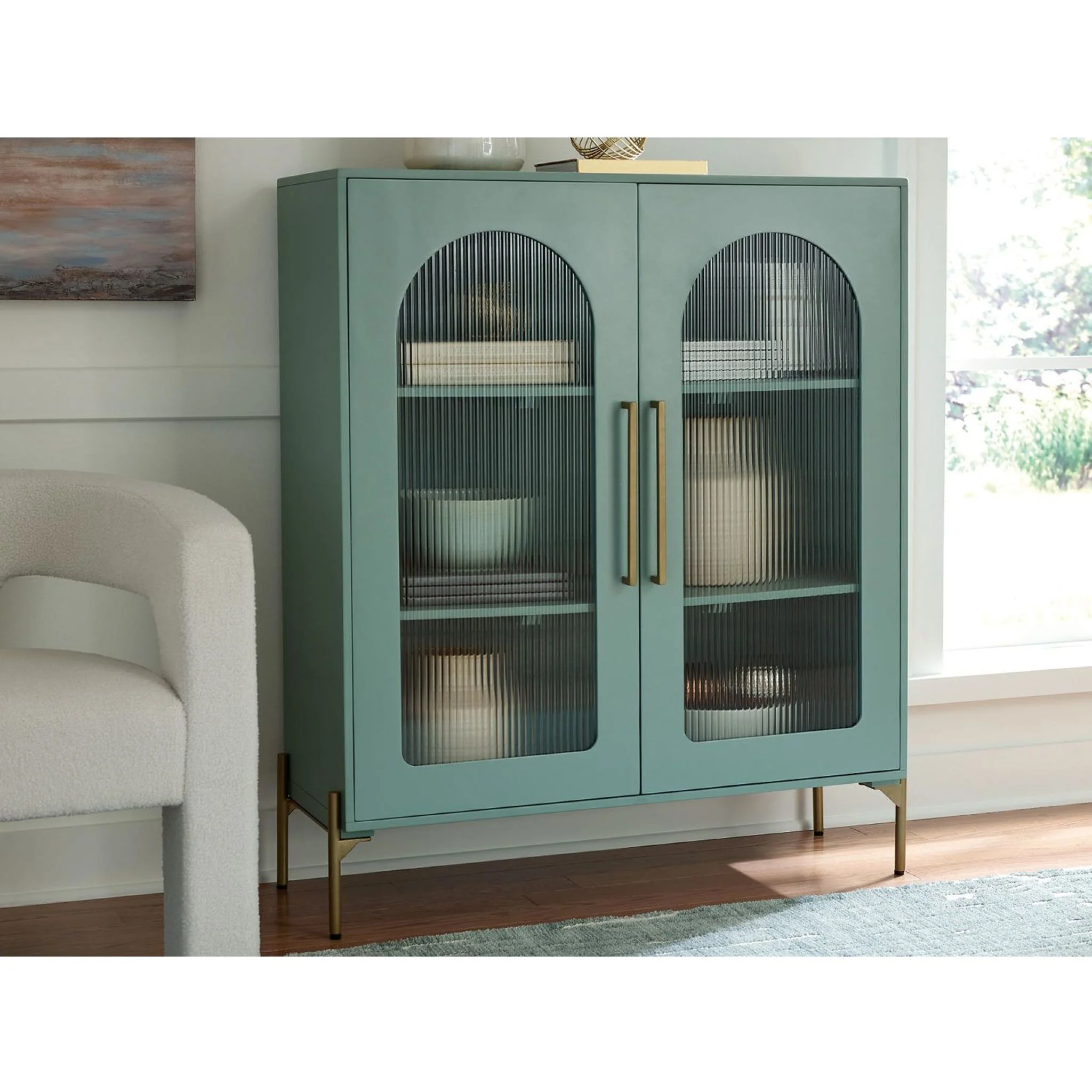 Adwen Accent Cabinet - Light Green - Image 2