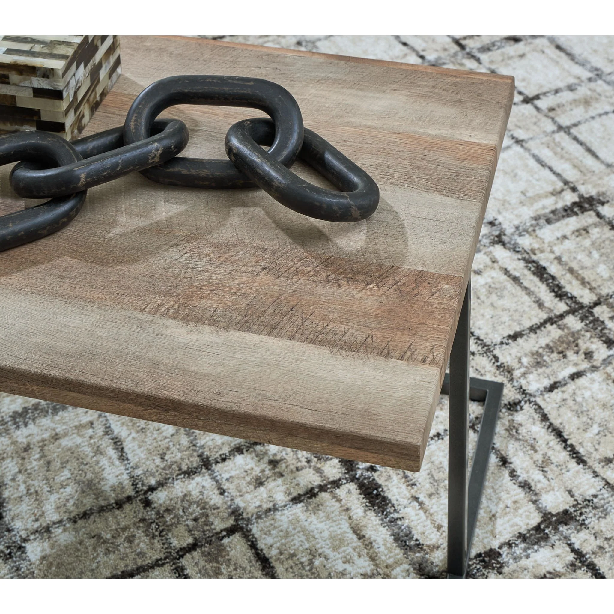 Albreane 3 Pack Tables - Grayish Brown/Black - Image 5