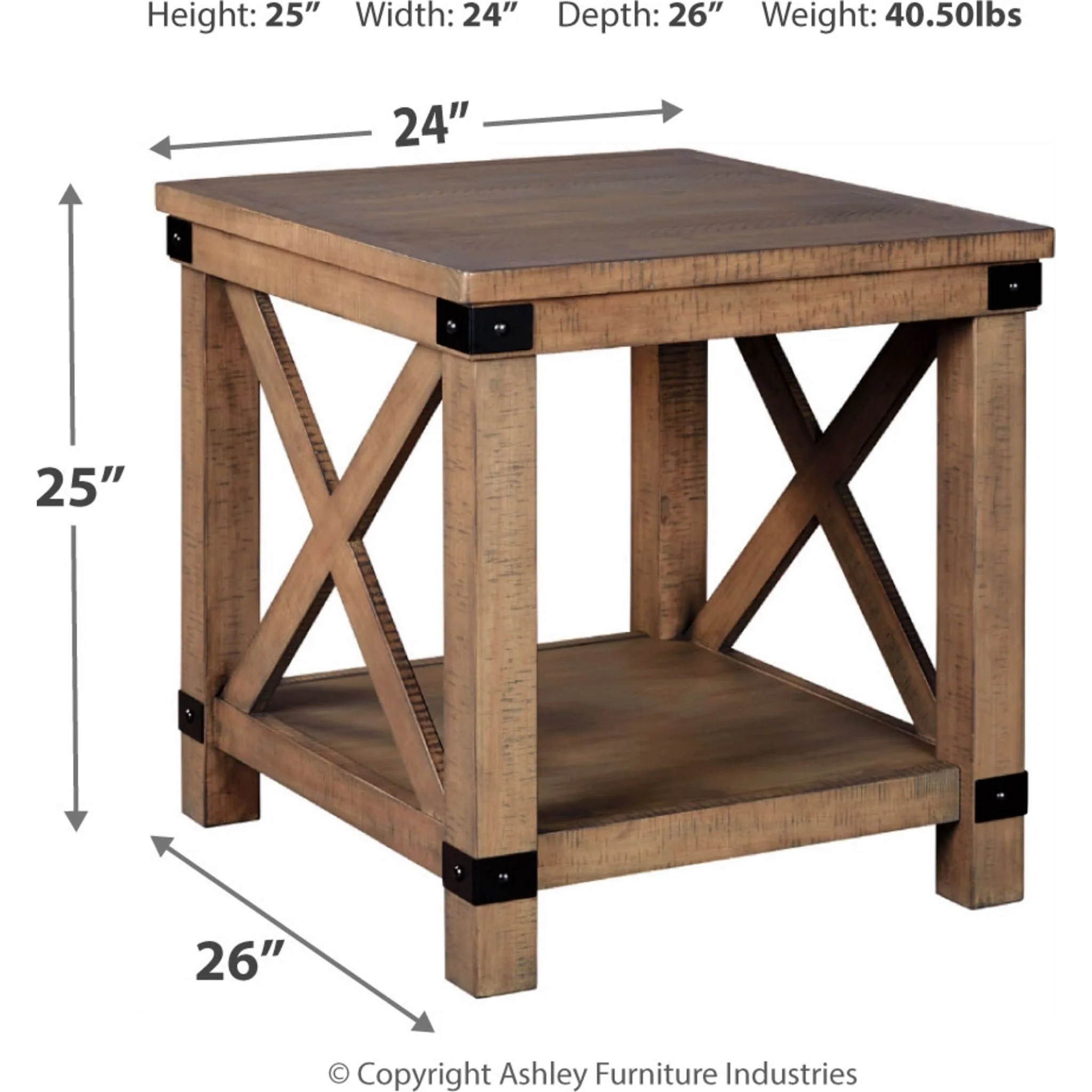 Aldwin End Table - Gray - Image 7