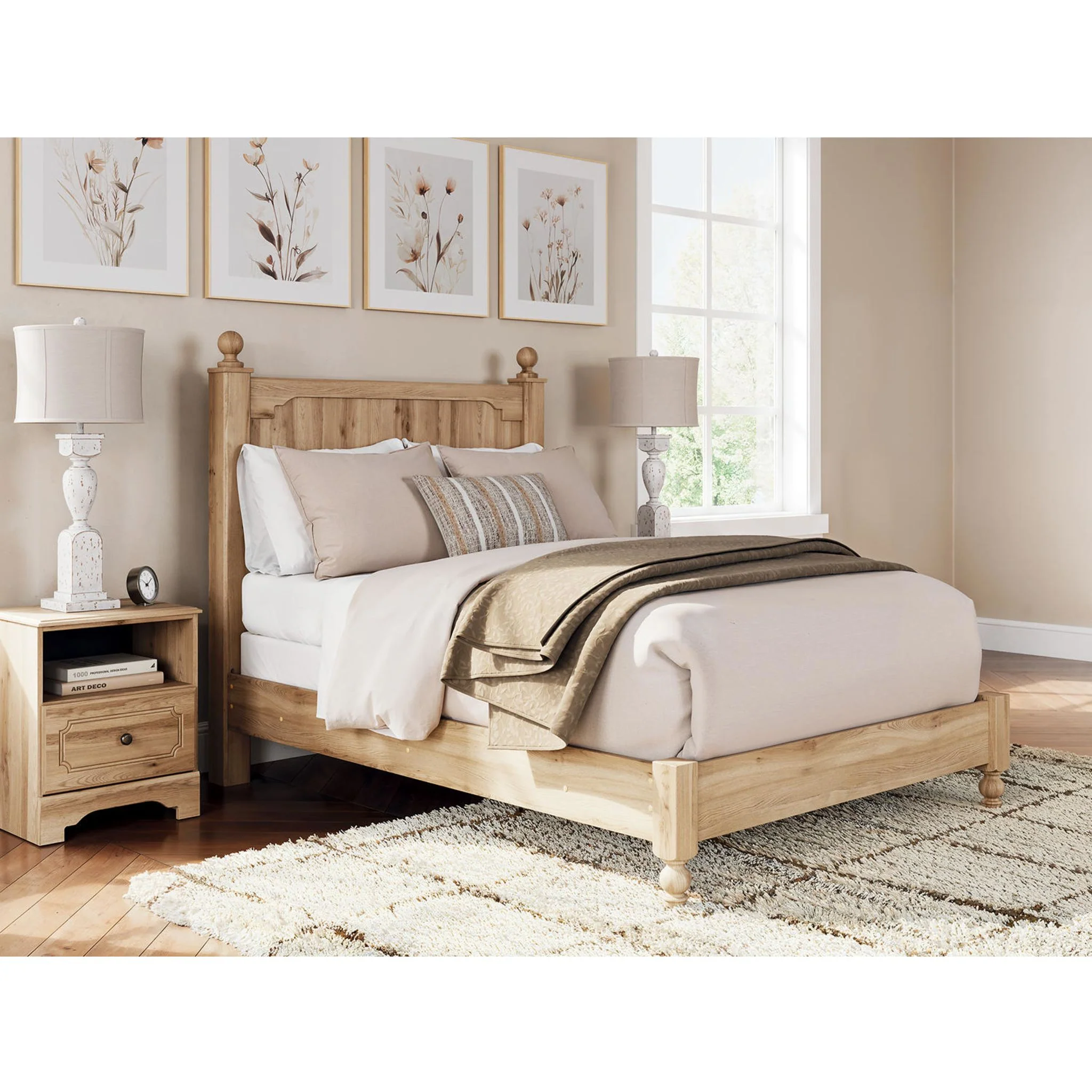 Aleaport 6 Piece Full Panel Bedroom - Warm Brown - Image 19
