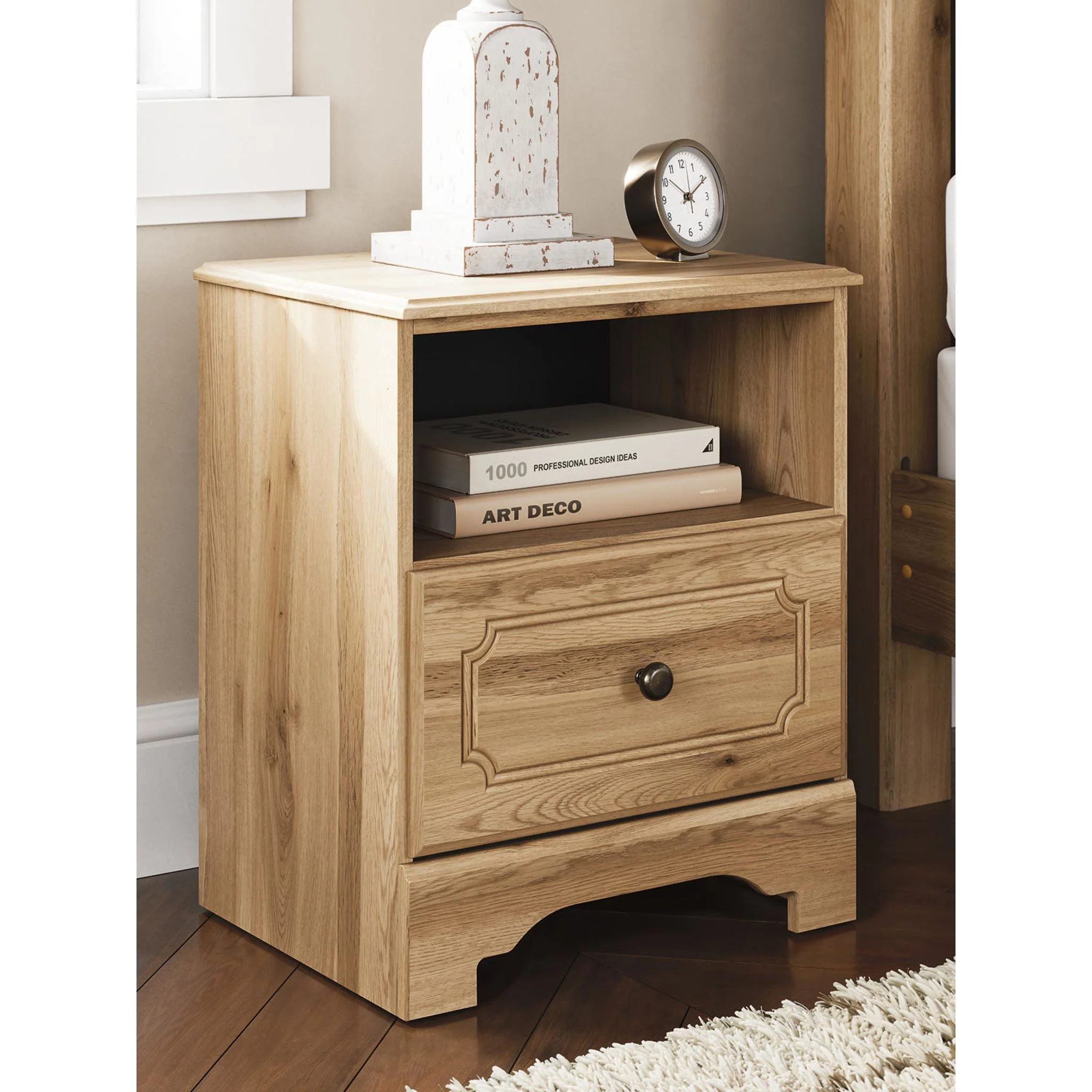 Aleaport 6 Piece King Panel Bedroom - Warm Brown - Image 42