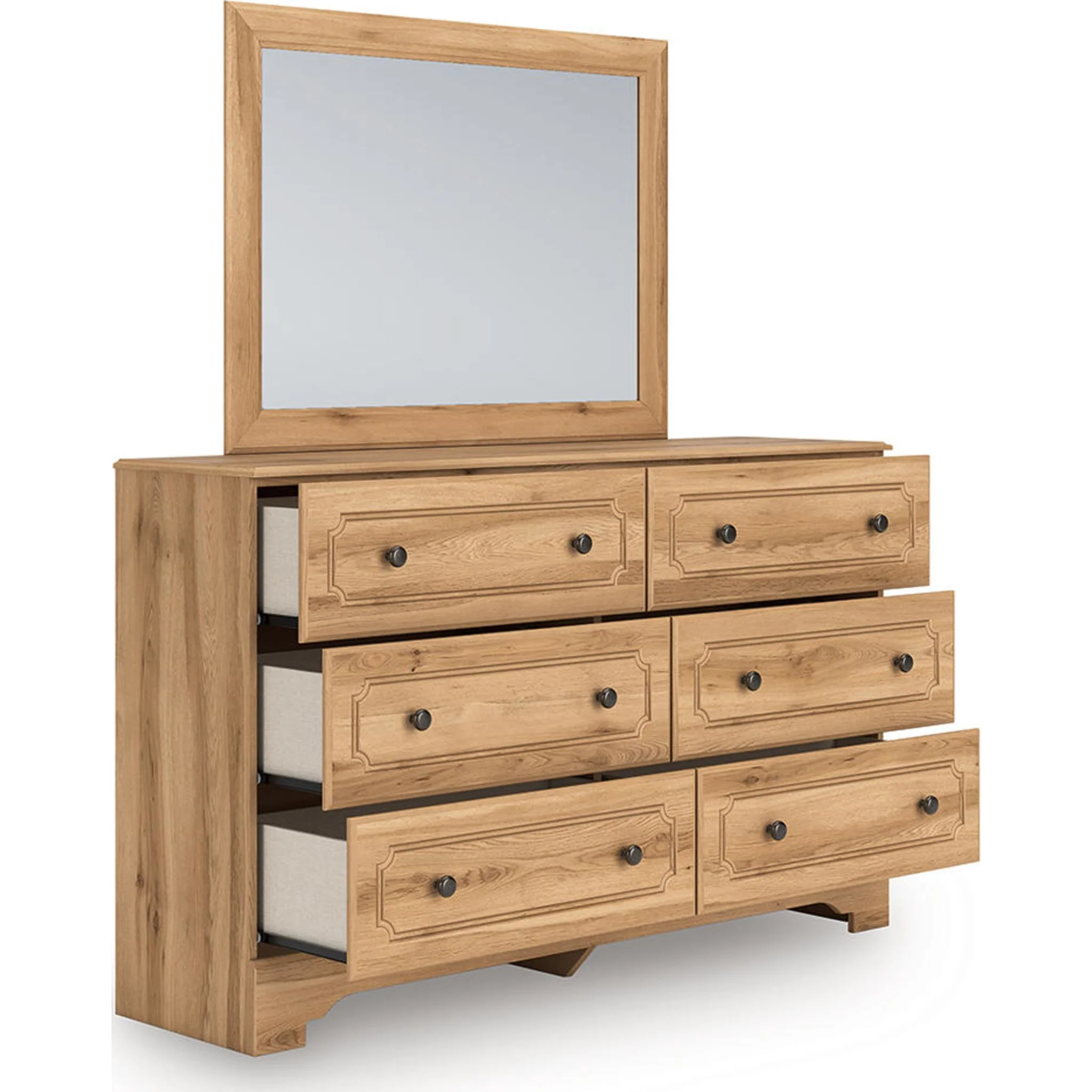 Aleaport 6 Piece Queen Panel Bedroom - Warm Brown - Image 3