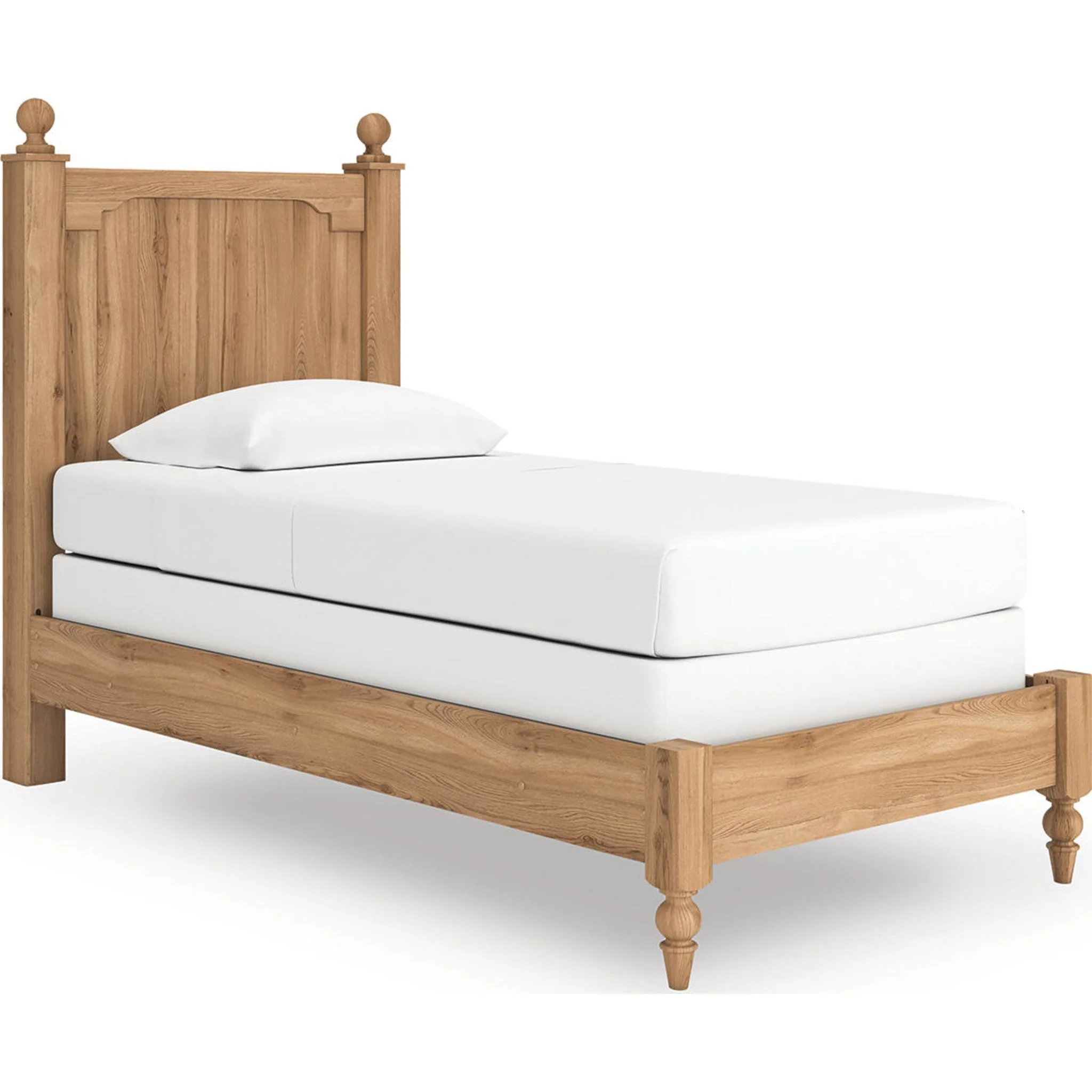 Aleaport 6 Piece Twin Panel Bedroom - Warm Brown - Image 29