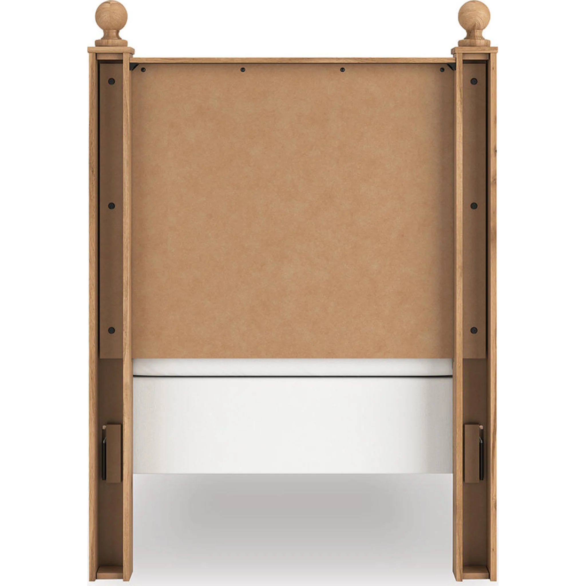 Aleaport 6 Piece Twin Panel Bedroom - Warm Brown - Image 30
