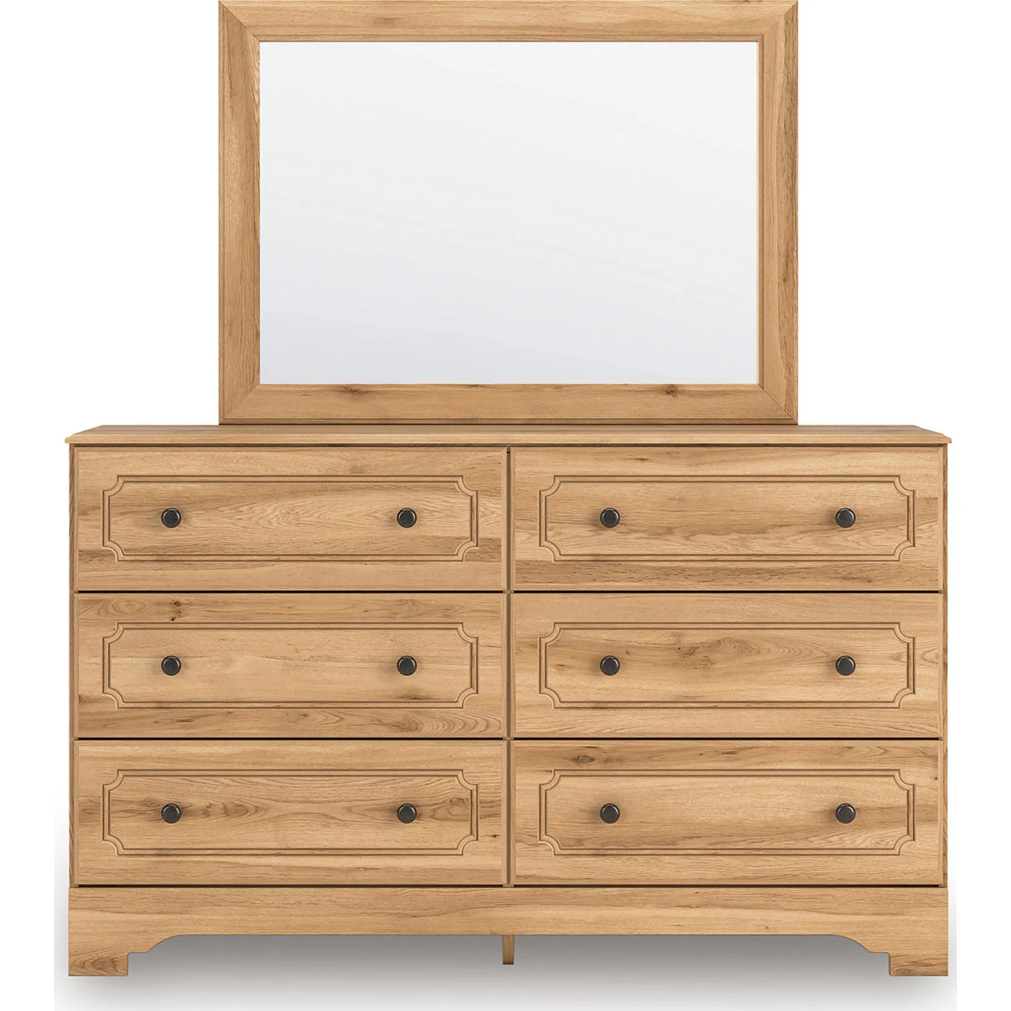 Aleaport Dresser and Mirror - Warm Brown - Image 8