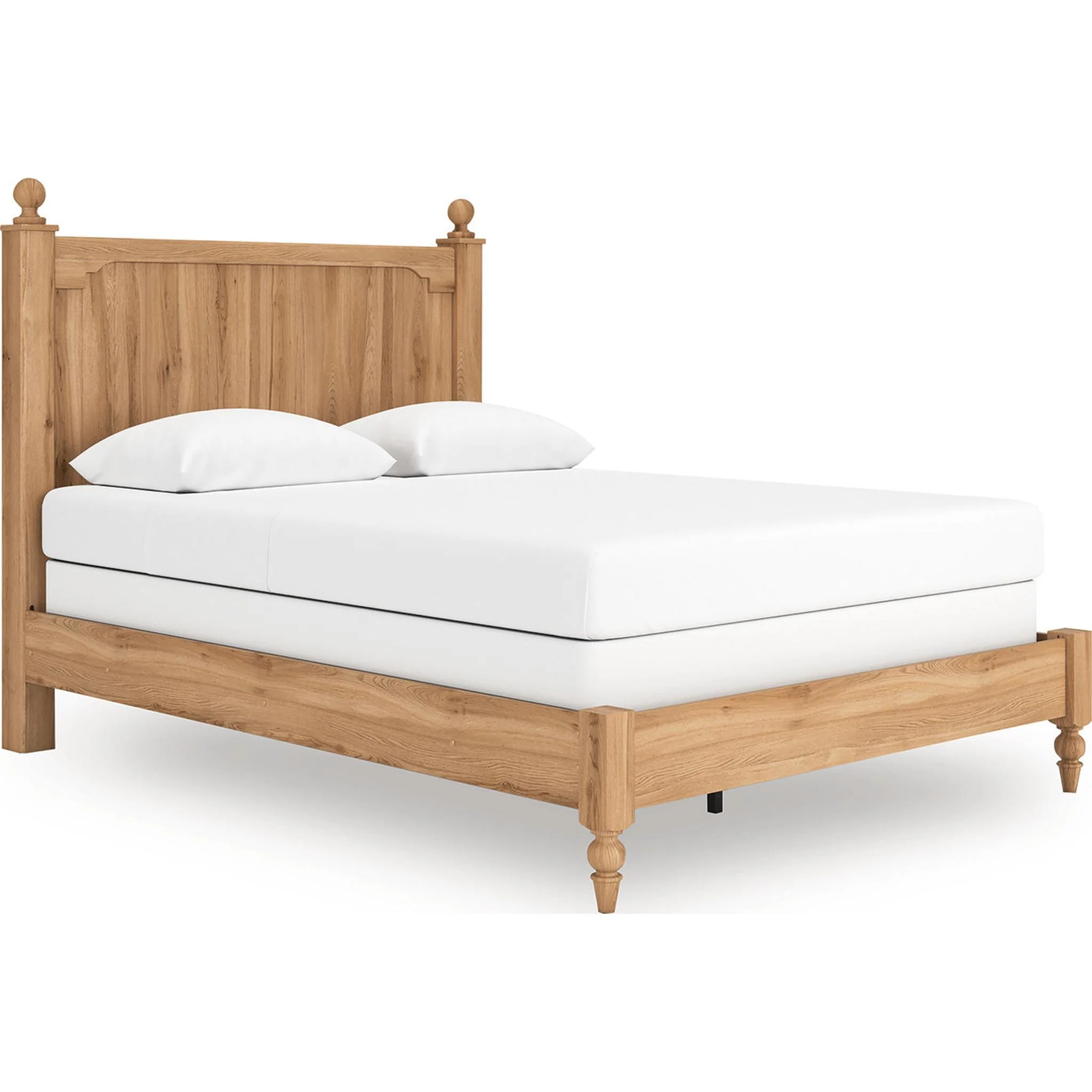 Aleaport Panel Bed - Warm Brown - Image 5