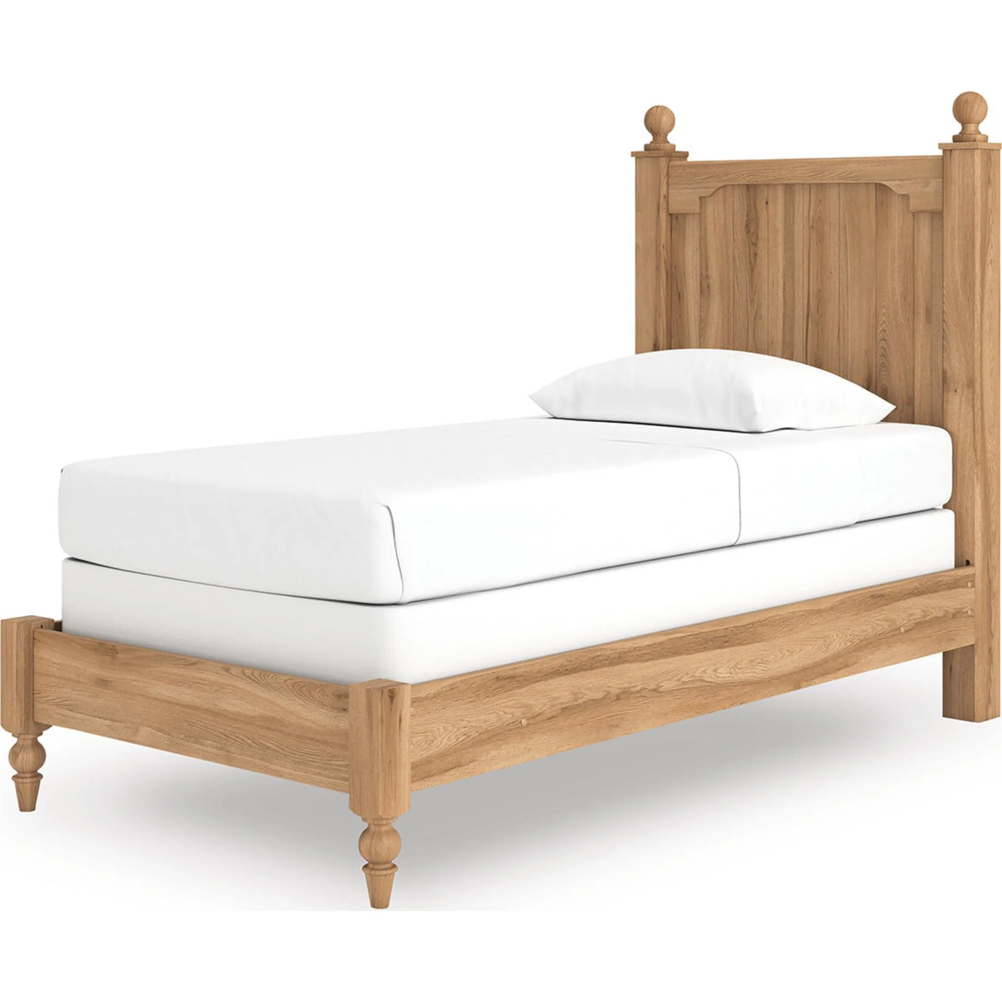 Aleaport Panel Bed - Warm Brown - Image 3