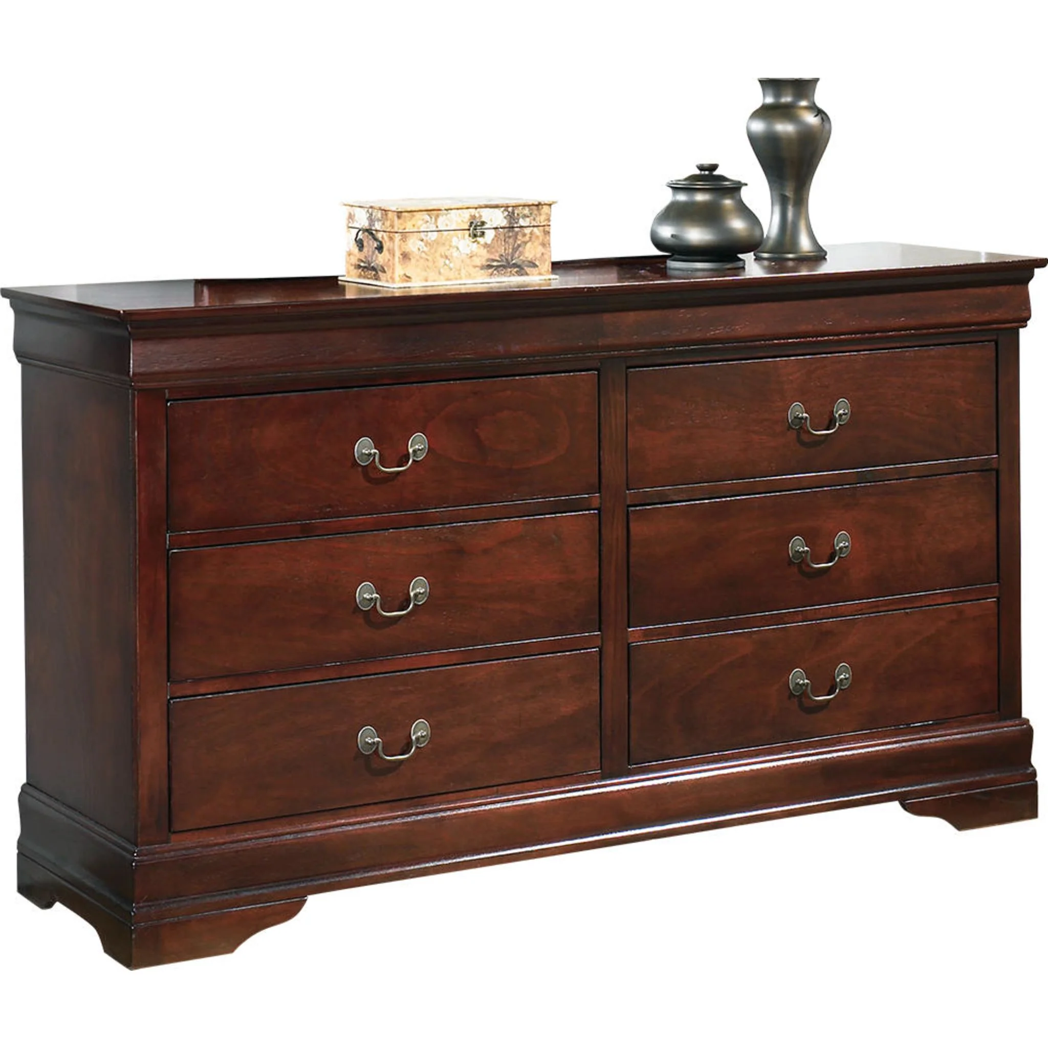 Alisdair 5 Piece Queen Sleigh Bedroom - Dark Brown - Image 18