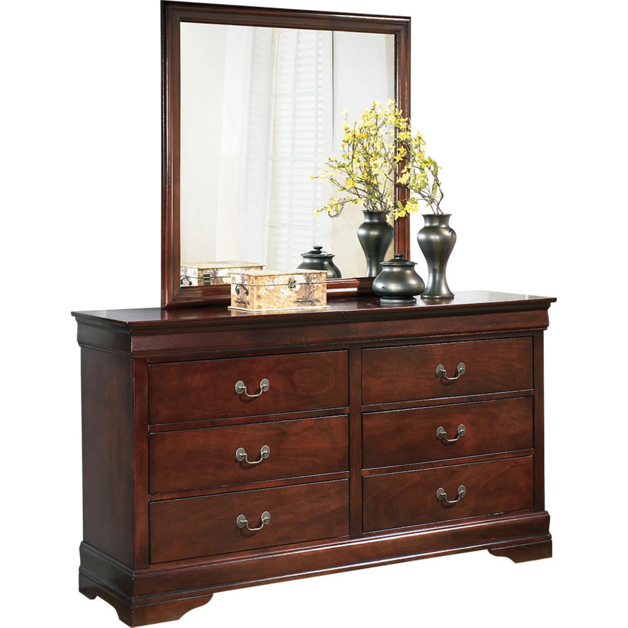 Alisdair 5 Piece Queen Sleigh Bedroom - Dark Brown - Image 28
