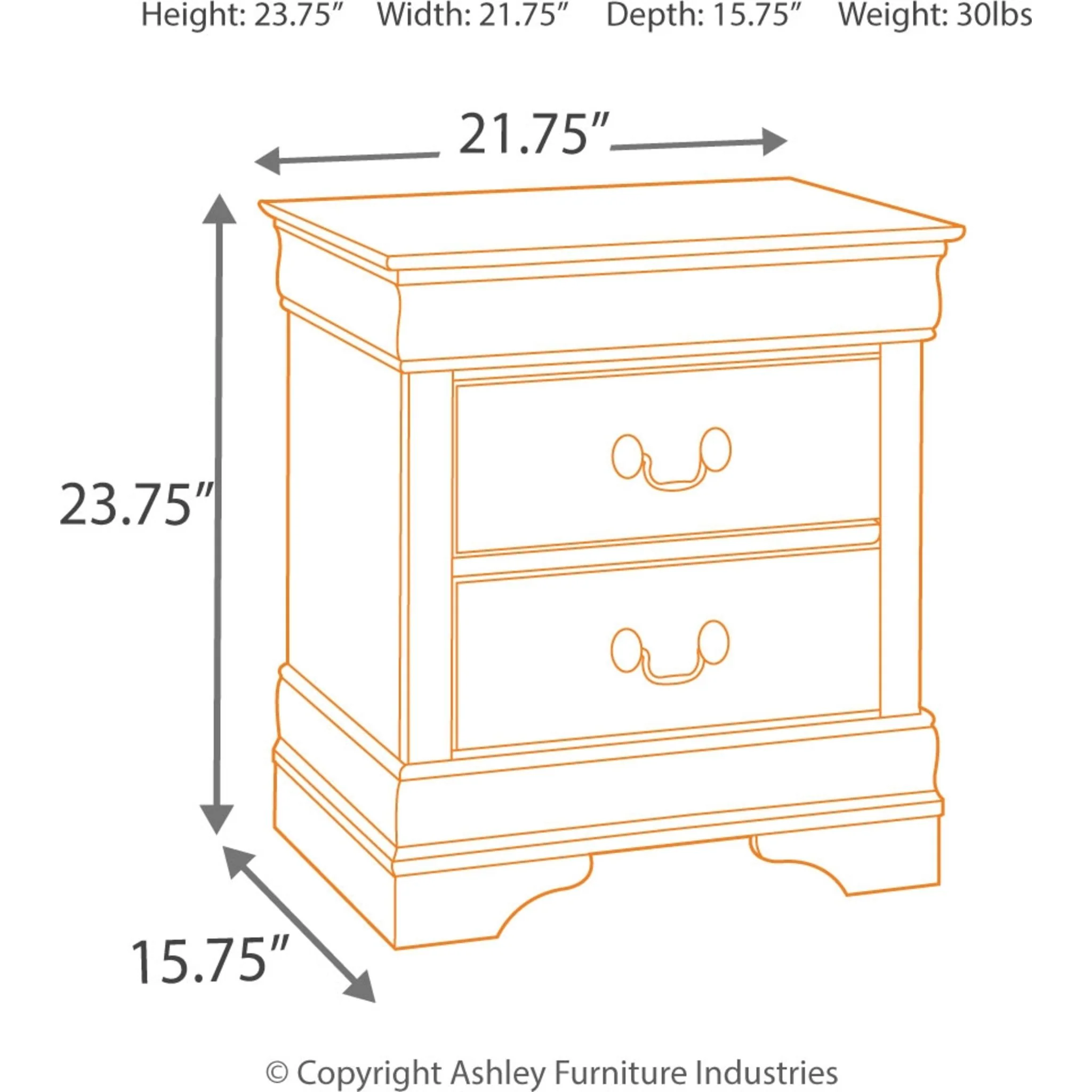 Alisdair Nightstand - Dark Brown - Image 8