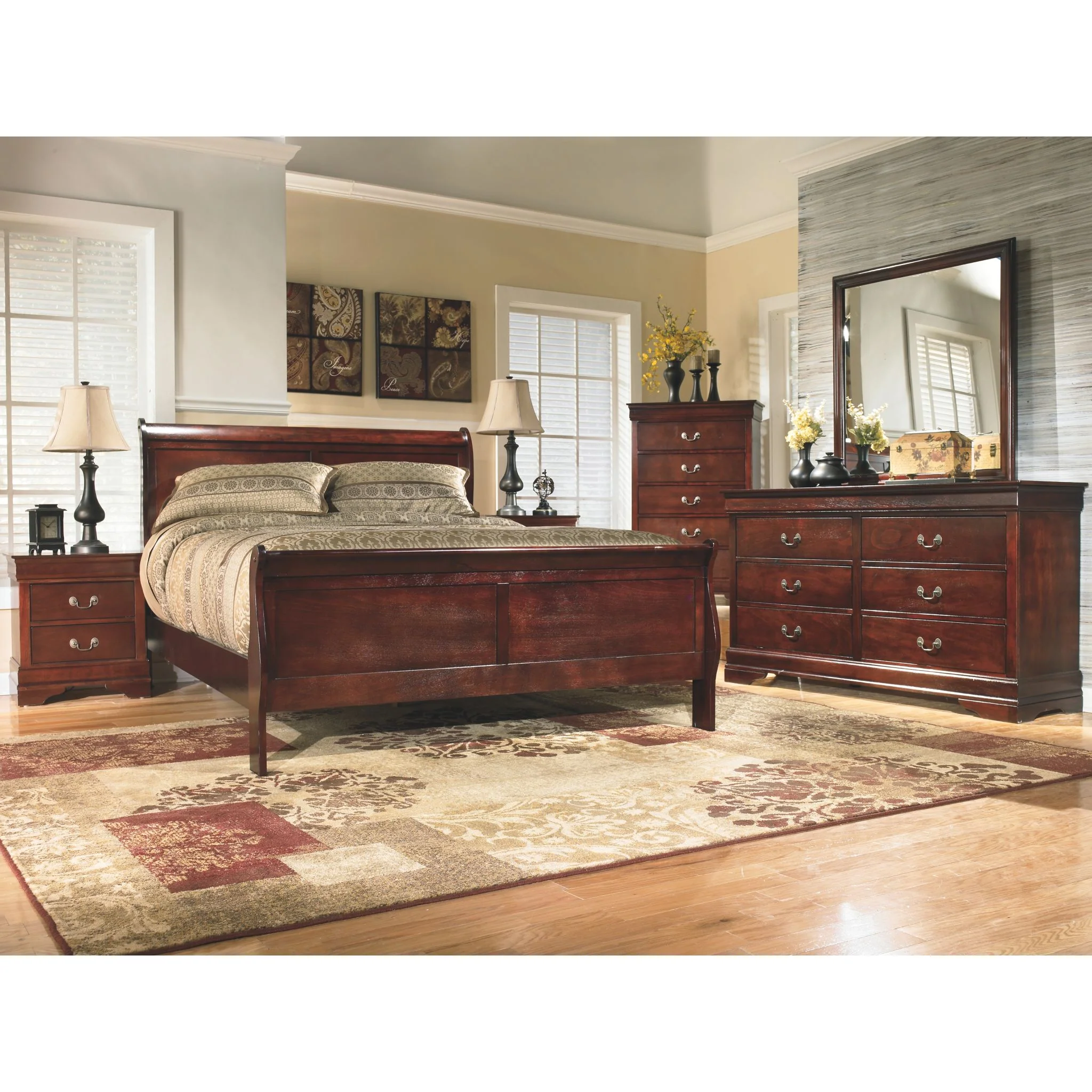 Alisdair Sleigh Bed - Dark Brown - Image 15