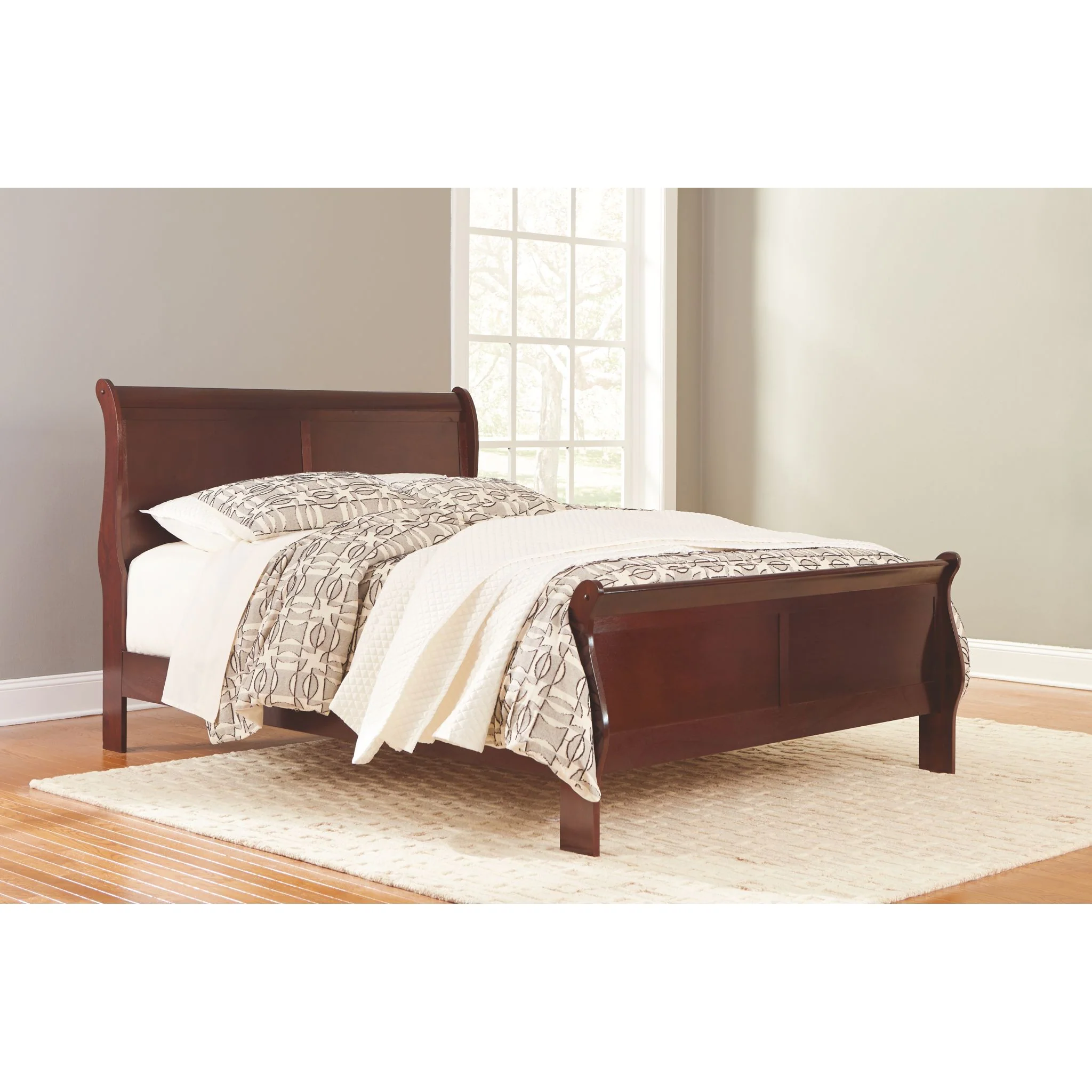Alisdair Sleigh Bed - Dark Brown - Image 3