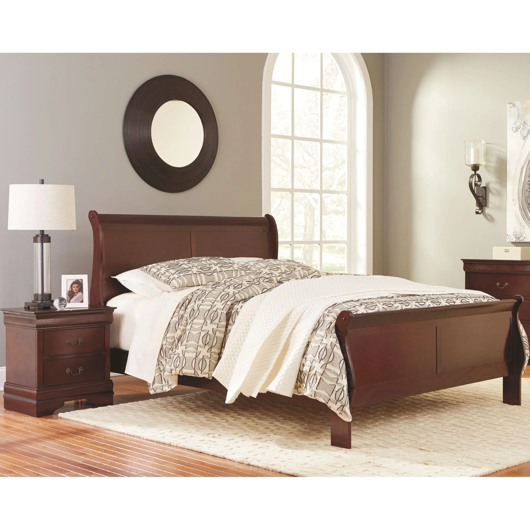 Alisdair Sleigh Bed - Dark Brown - Image 41