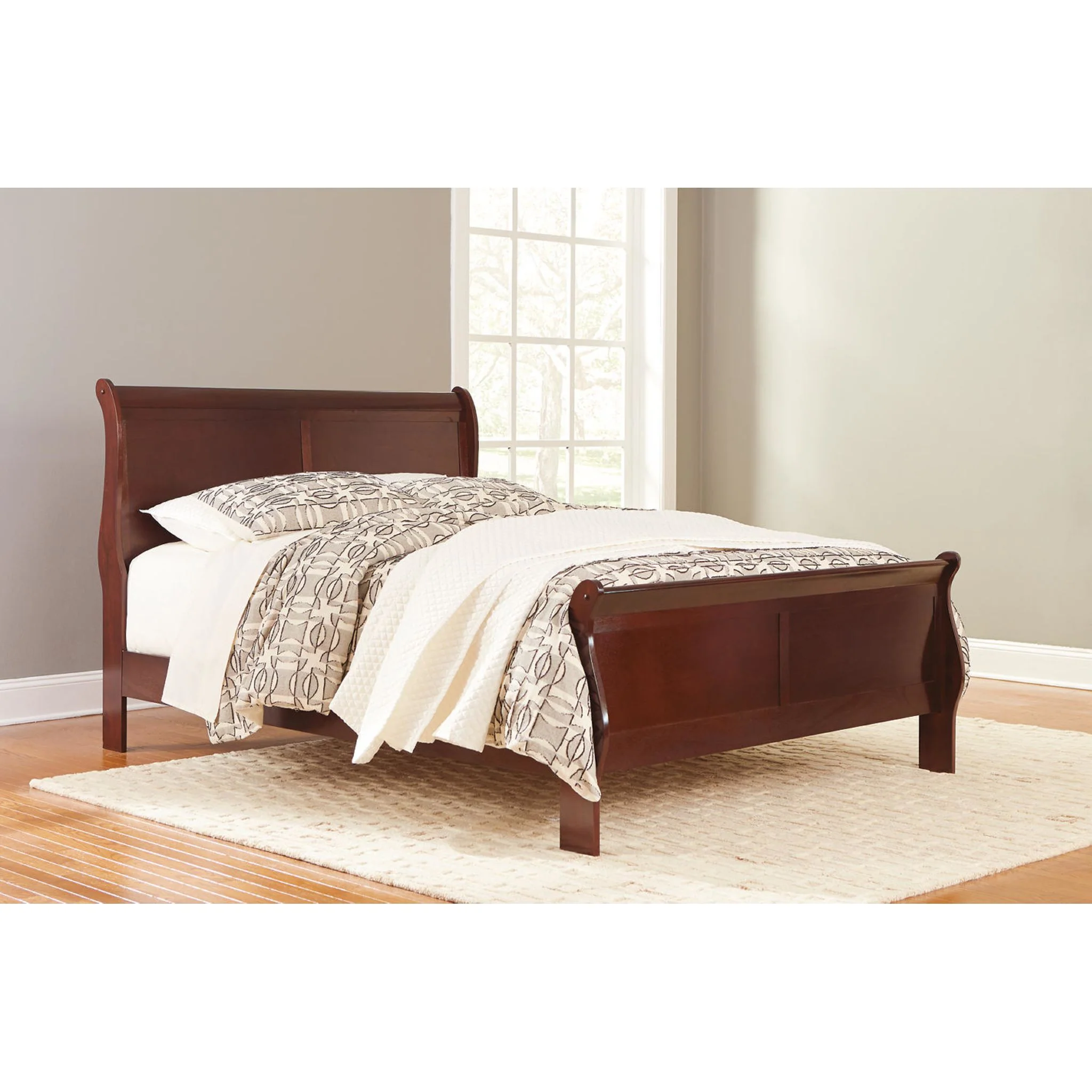 Alisdair Sleigh Bed - Dark Brown - Image 48
