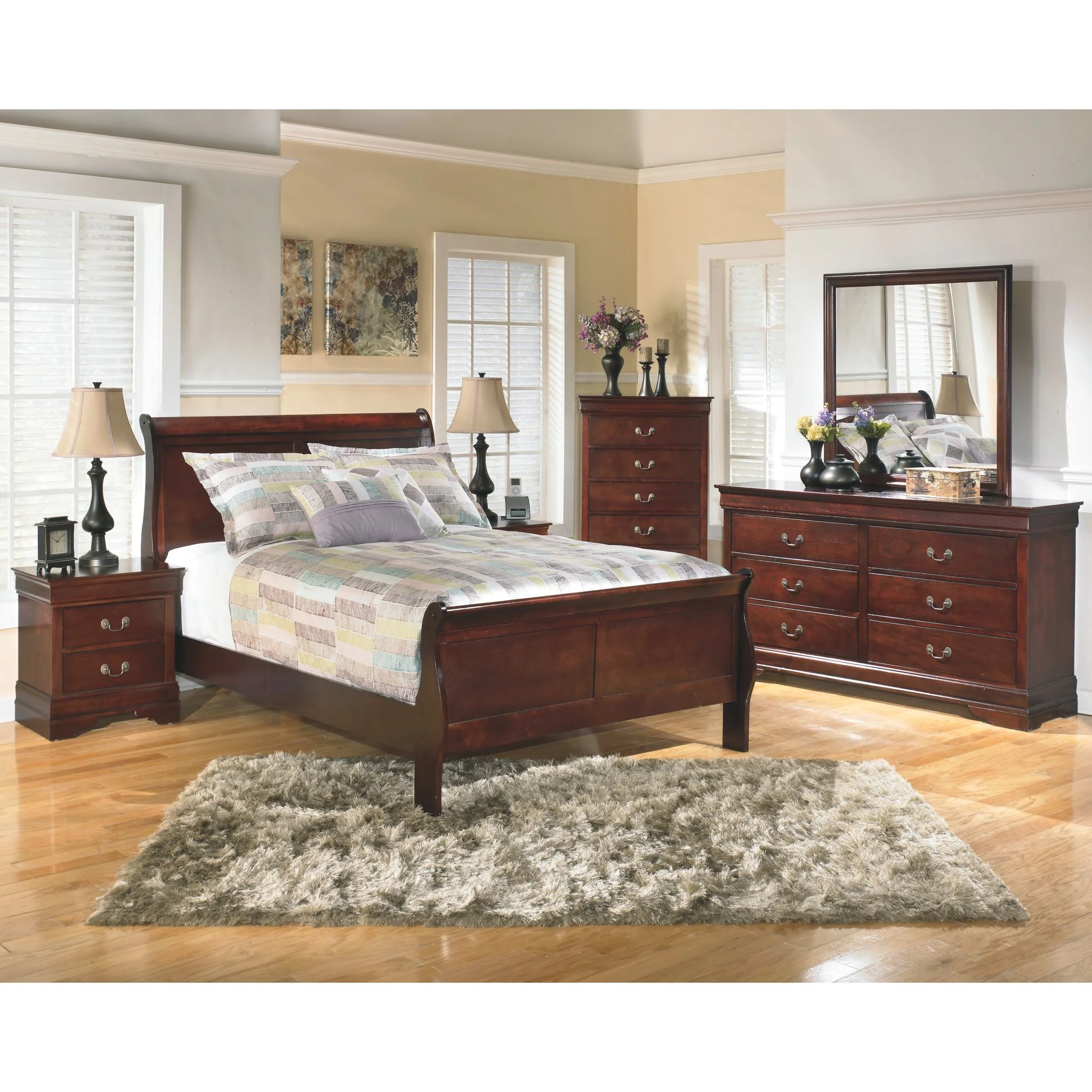 Alisdair Sleigh Bed - Dark Brown - Image 28